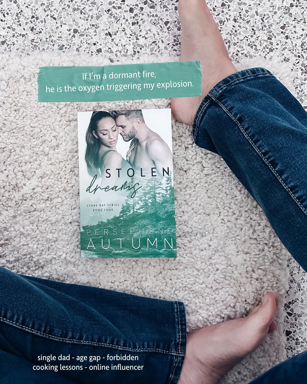 When every move he makes sparks a fire inside her 🔥

If I'm a dormant fire, he is the oxygen triggering my explosion.

Stole Dreams is available to read in KU, libraries, ebook &amp; print. Signed copies are in my online shop too!
👉🏻 https://books