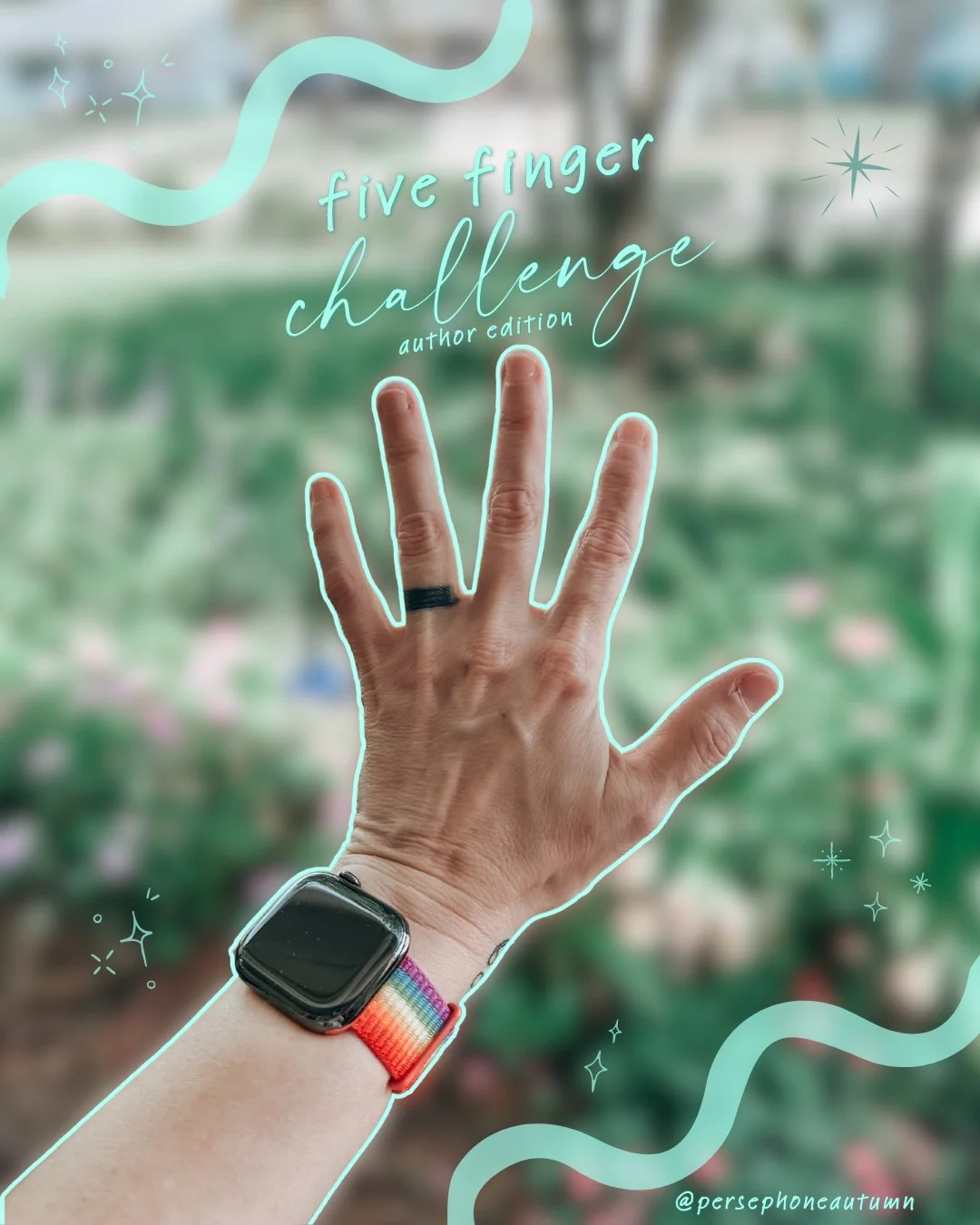 🖐🏻 Five Finger Challenge 🖐🏻

Recently saw this posted and thought it'd be fun. I could've done all my books, but it felt weird to choose mine on a couple 🤷🏻&zwj;♀️

Promise to read soon: The Temptation of Truth by Brit Benson
Character I'd marr