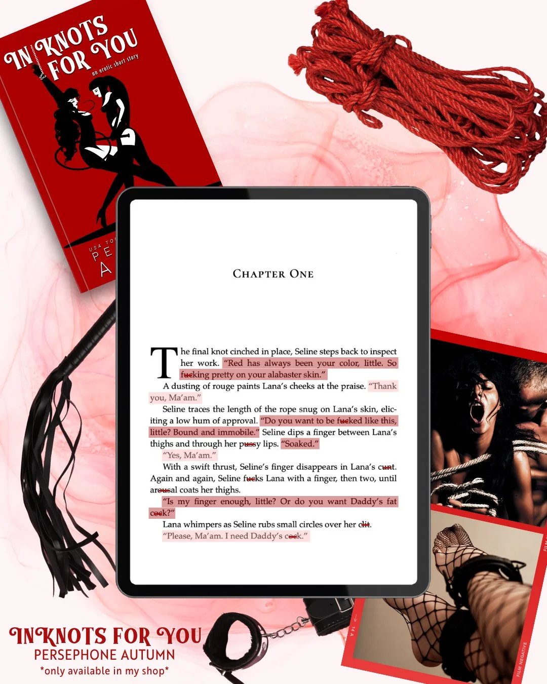 It's been a minute since I've mentioned In Knots For You 🪢

This super spicy little quickie is only available in my shop due to content 🔥 Enjoy the first page (fingers crossed the internet doesn't yell at me 🤞🏻)

IKFY ebook: https://payhip.com/b/
