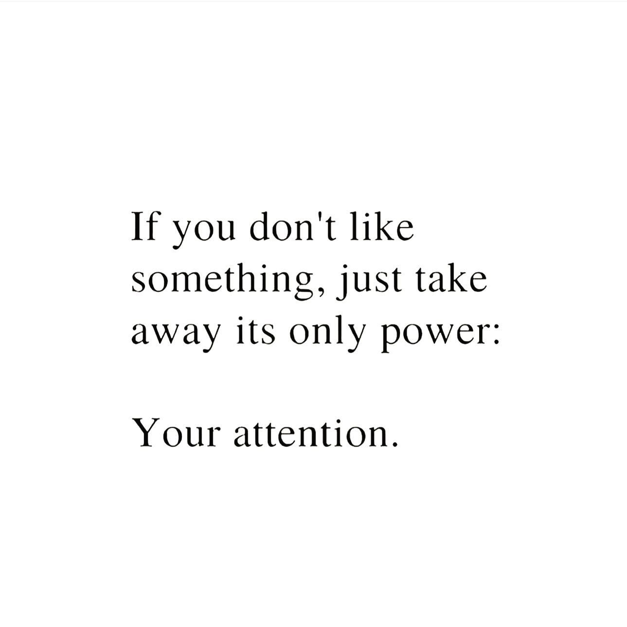 friends, your attention gives power. and too often we give our valuable attention to things that actually should be disempowered in our lives. 
.

i&rsquo;ve been actively eliminating things that steal my attention. i&rsquo;ve been deleting apps. i&r