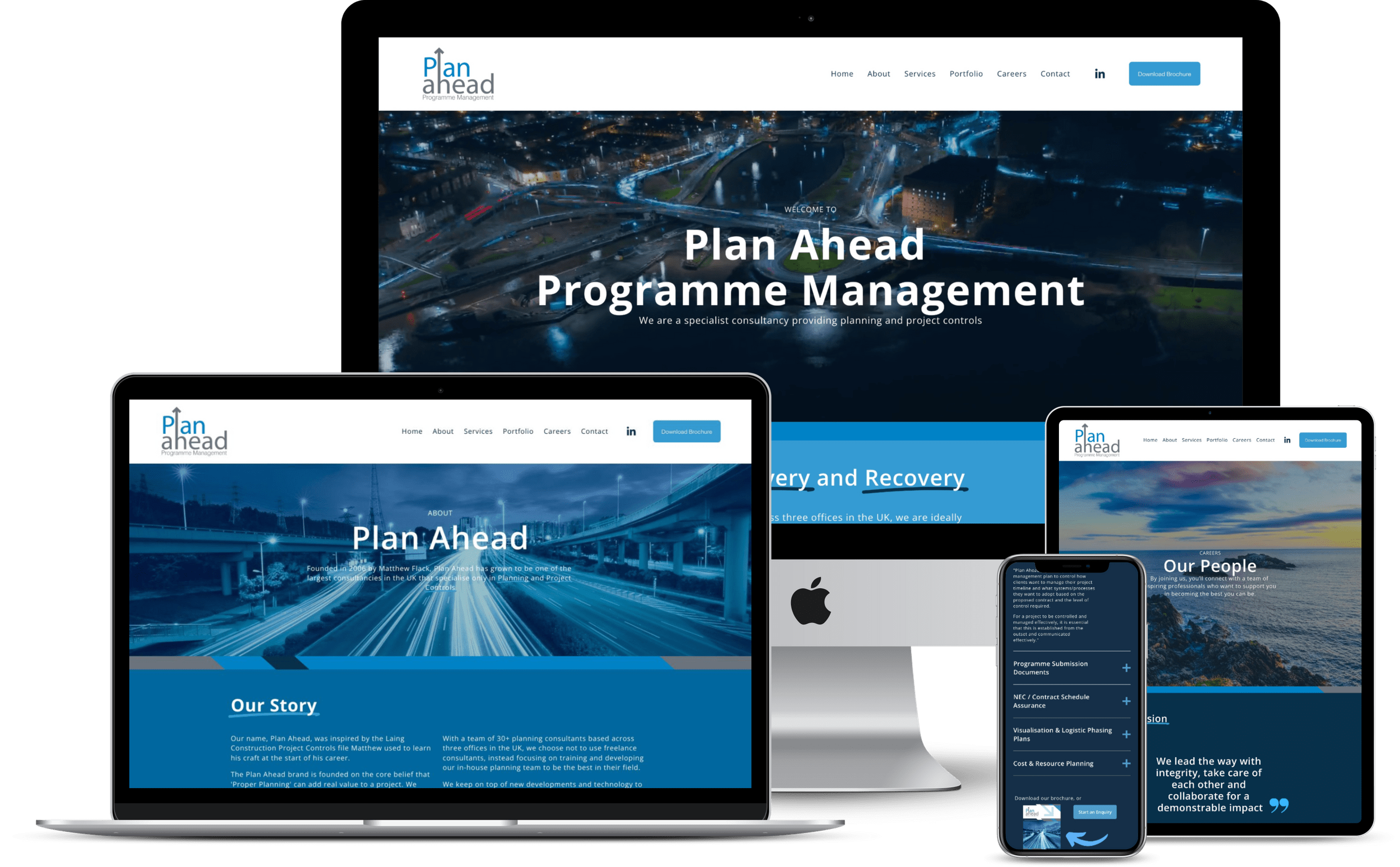 Plan Ahead Website Development by Lithium Design Cheshire