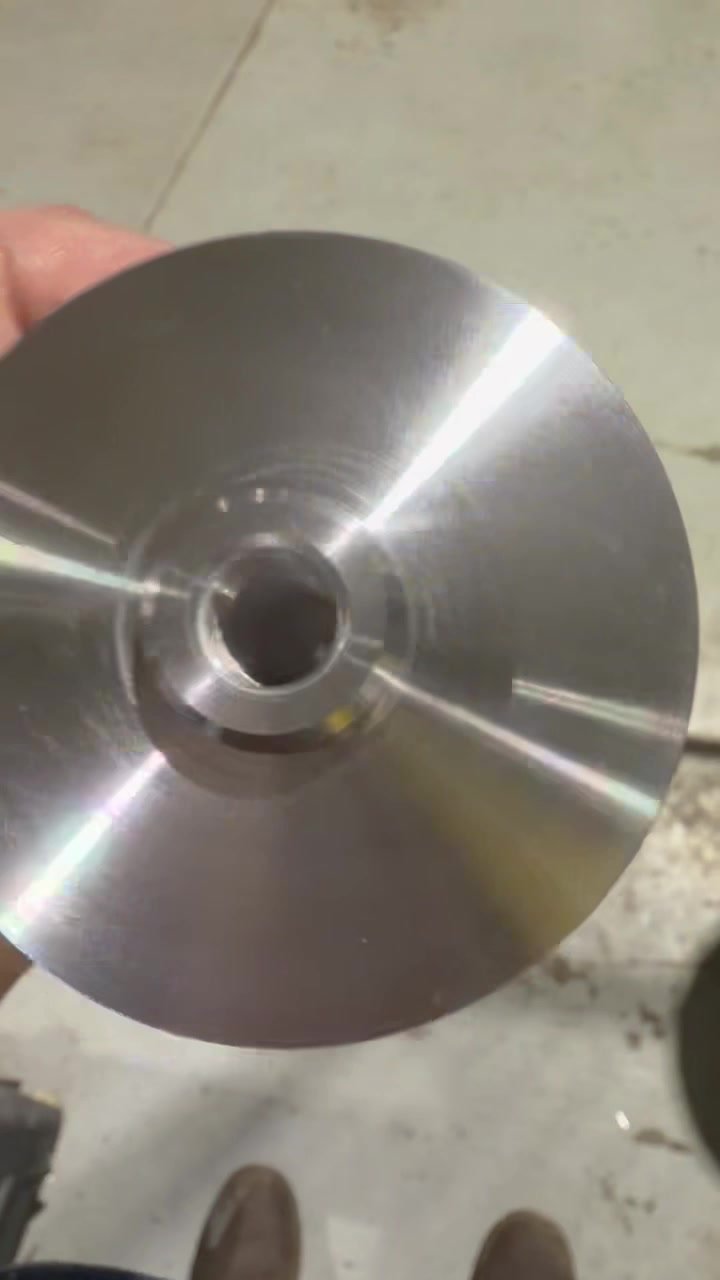 Machined stainless flange part at PBI