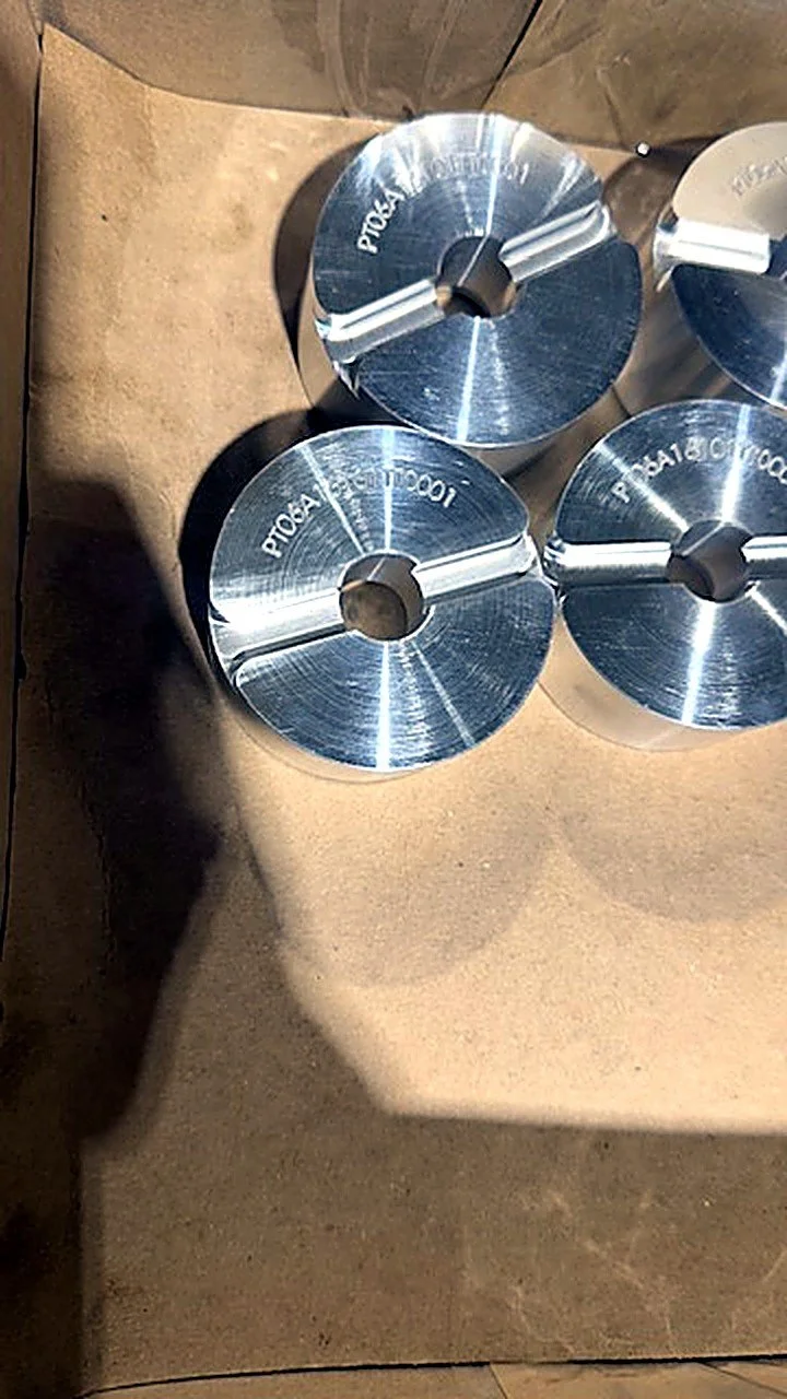 Turned aluminum parts
