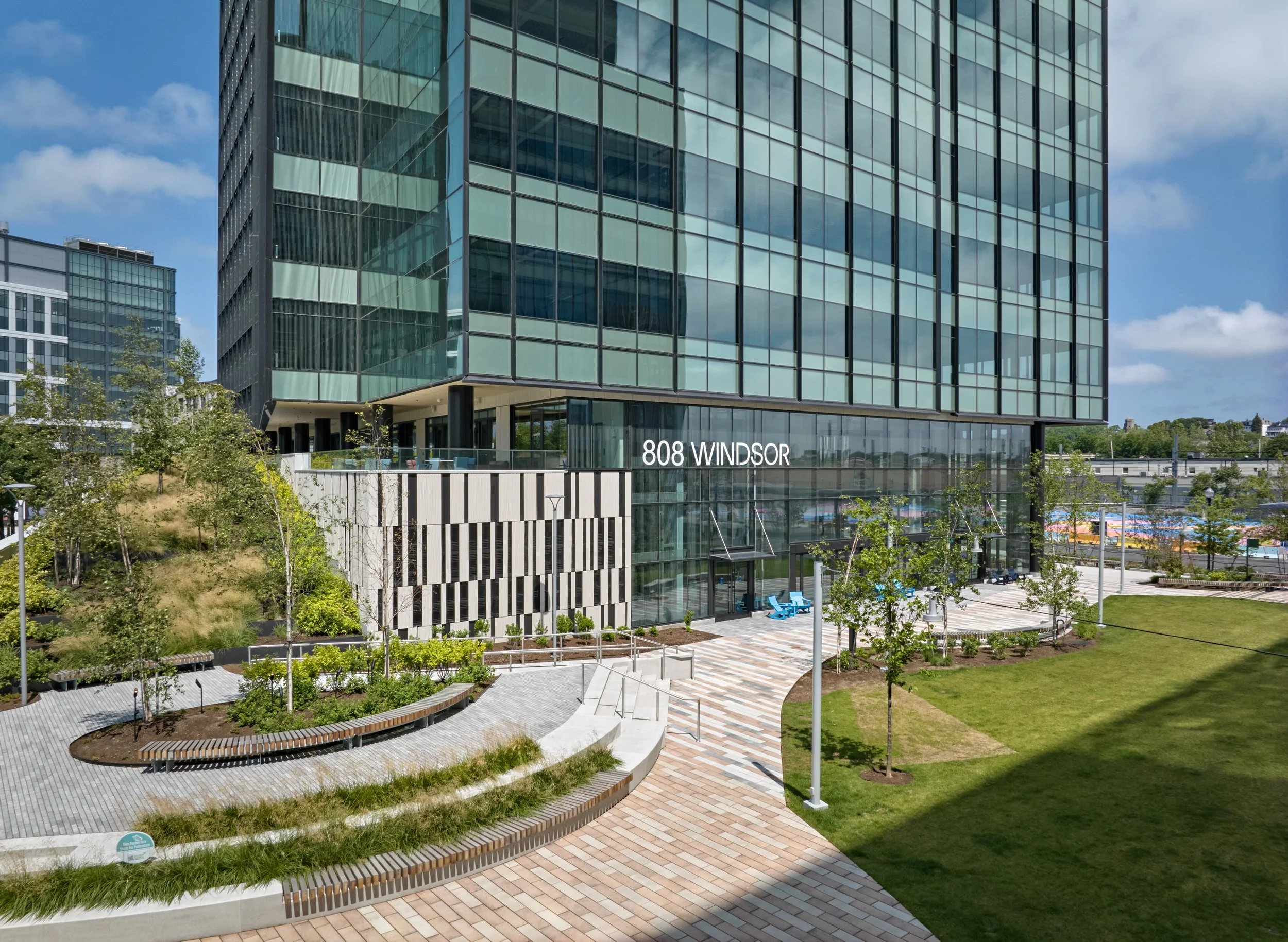 Boynton Yards stage and seating