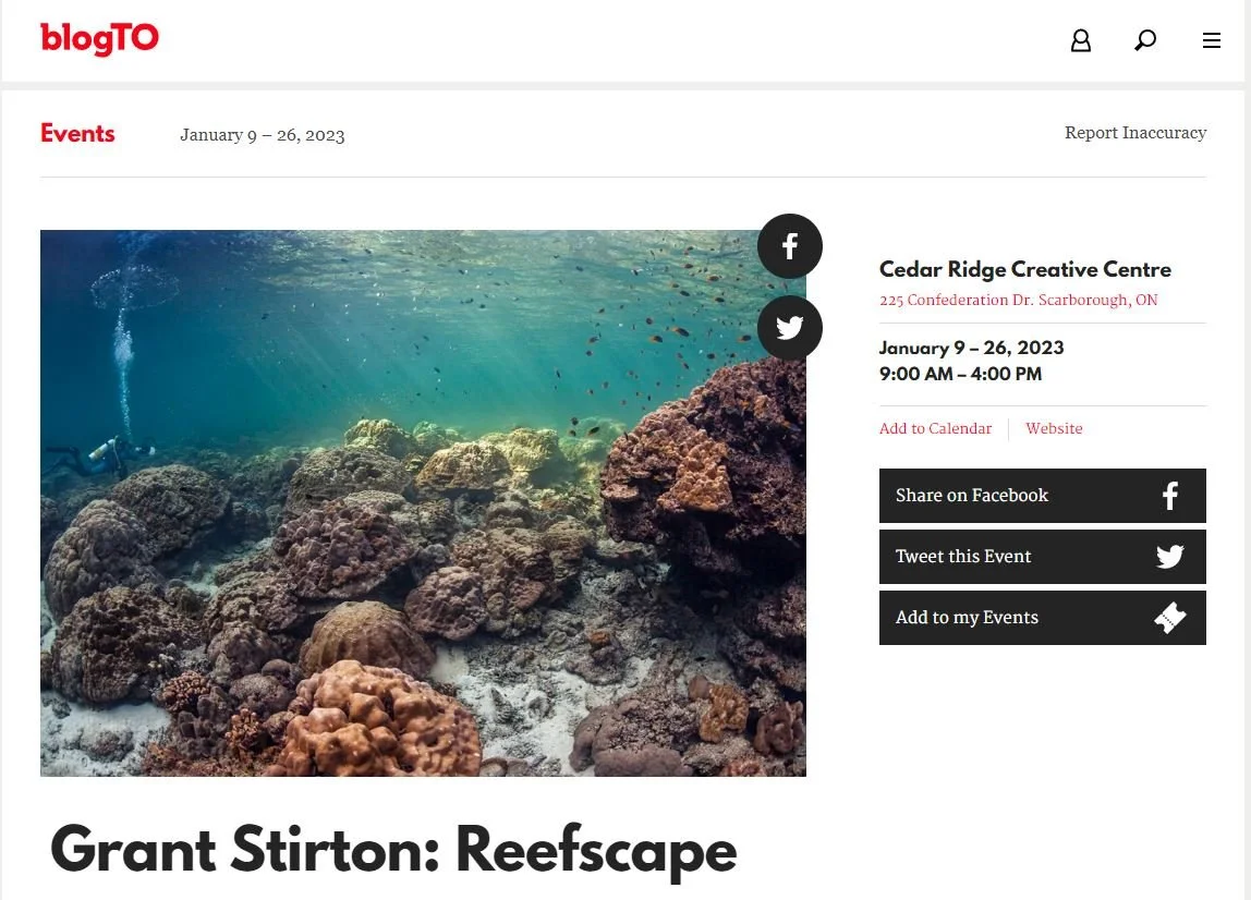 Solo Exhibition - Reefscape