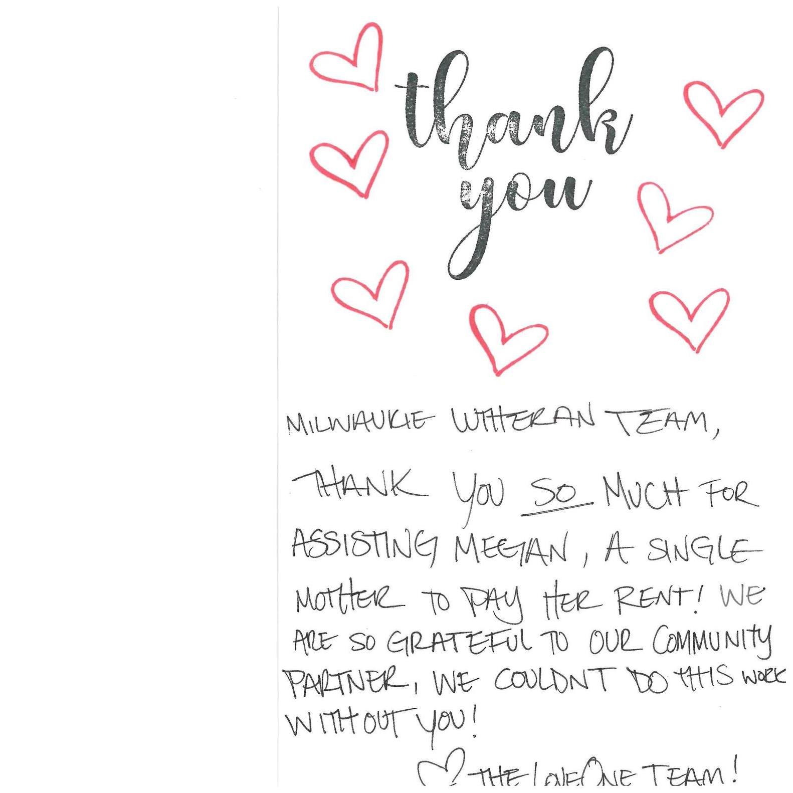 Thank you from @loveonecommunity. 💜 #lutherans #elca #giving #love #kindness #compassion #family