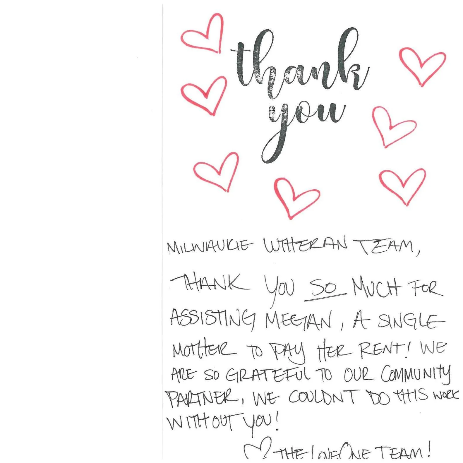 Thank you from @loveonecommunity. 💜 #lutherans #elca #giving #love #kindness #compassion #family