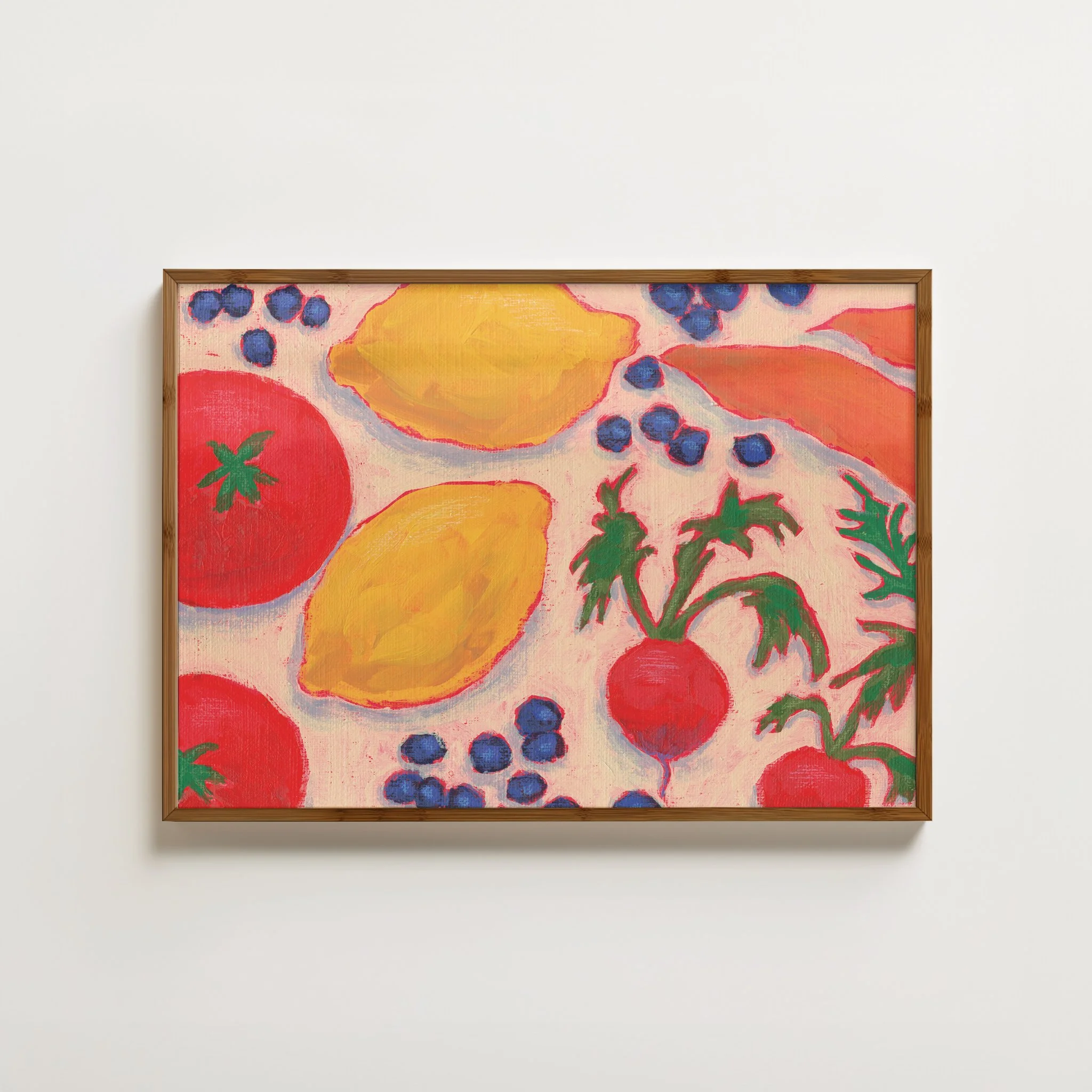 Fruit & Veggie Medley Art Print