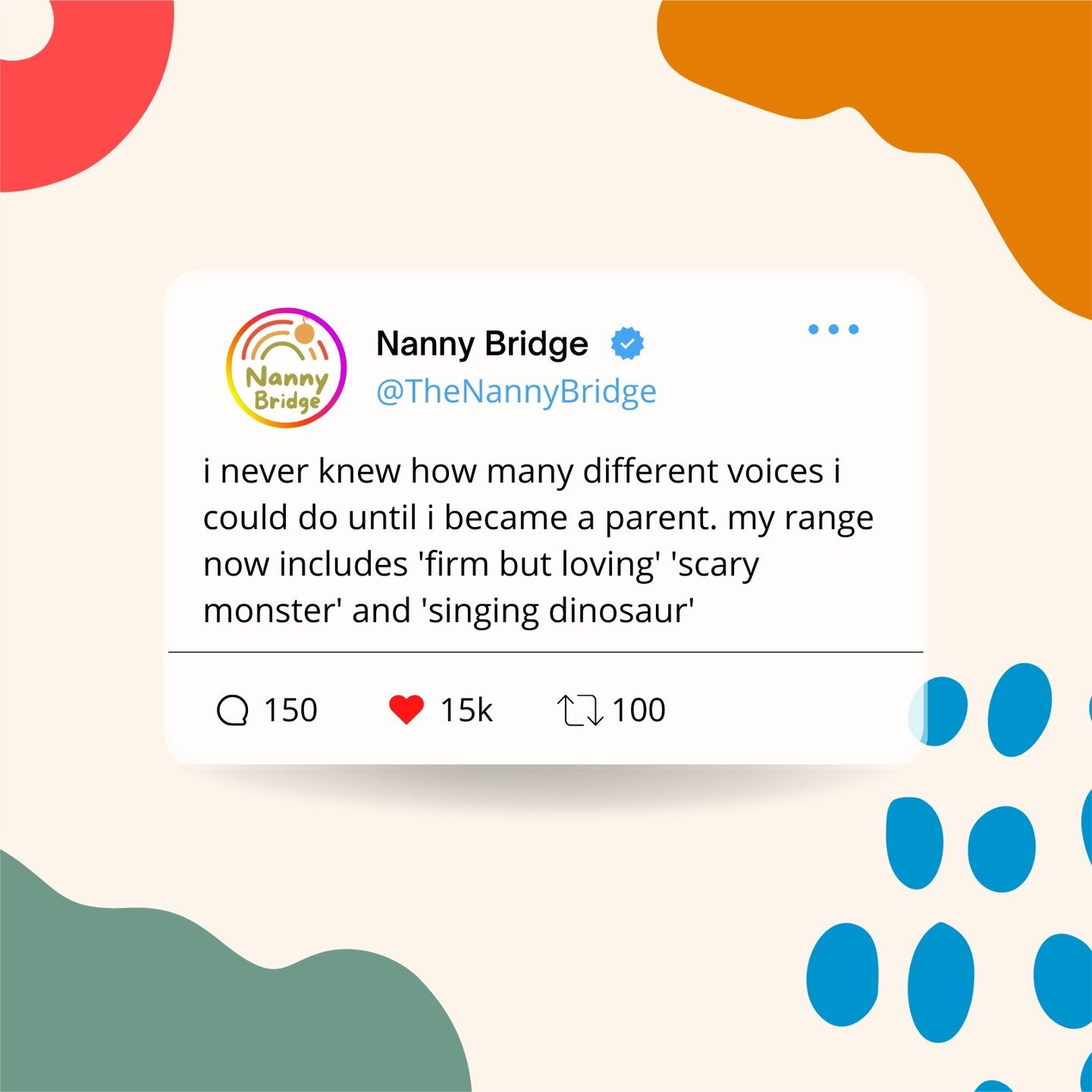 Parenting is the ultimate voice acting challenge! Who knew we had so many characters inside of us? Share your favorite new voice in the comments below! 🗣️👨&zwj;👩&zwj;👧&zwj;👦🎤