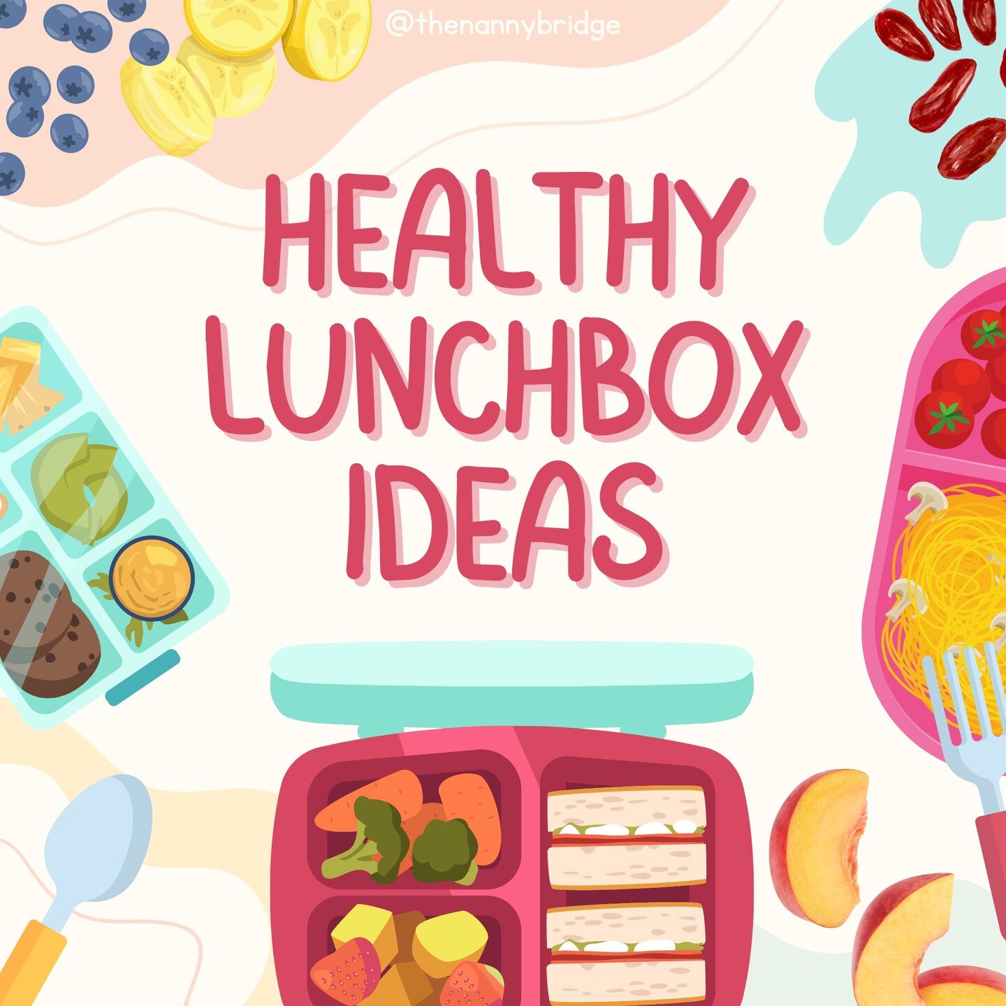 🍎🥪 Need some inspiration for your child's lunchbox? Check out our Healthy (but also kid-approved👶🏼✅) Lunchbox Ideas! 

This list offers a variety of nutritious and delicious options, with suggestions for main courses, sides, and snacks. 

Save th