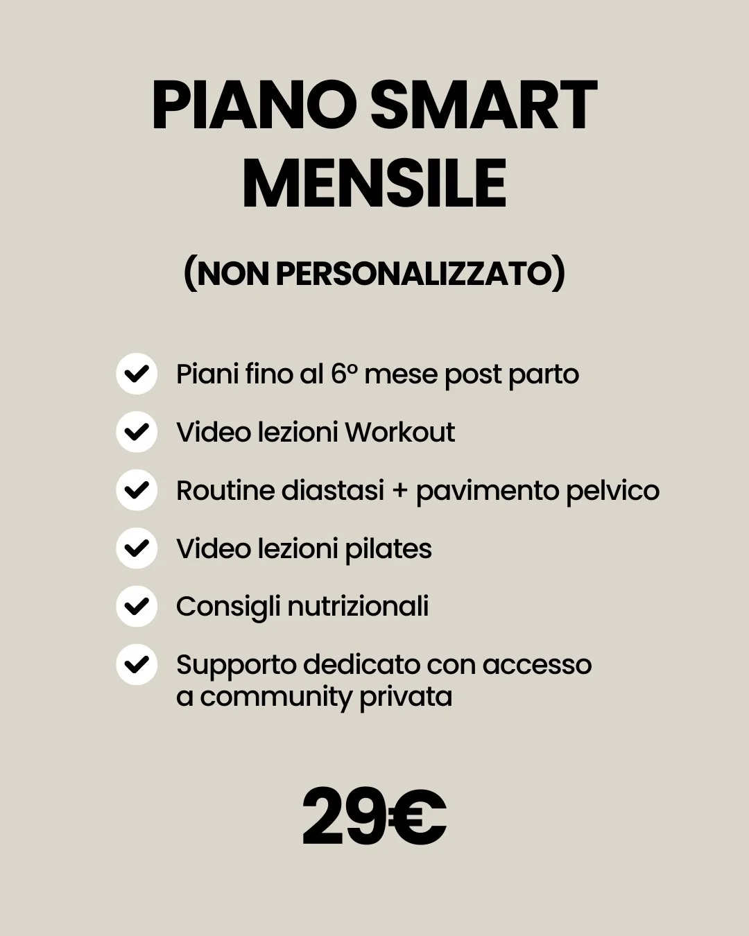Smart Post-Parto Mensile