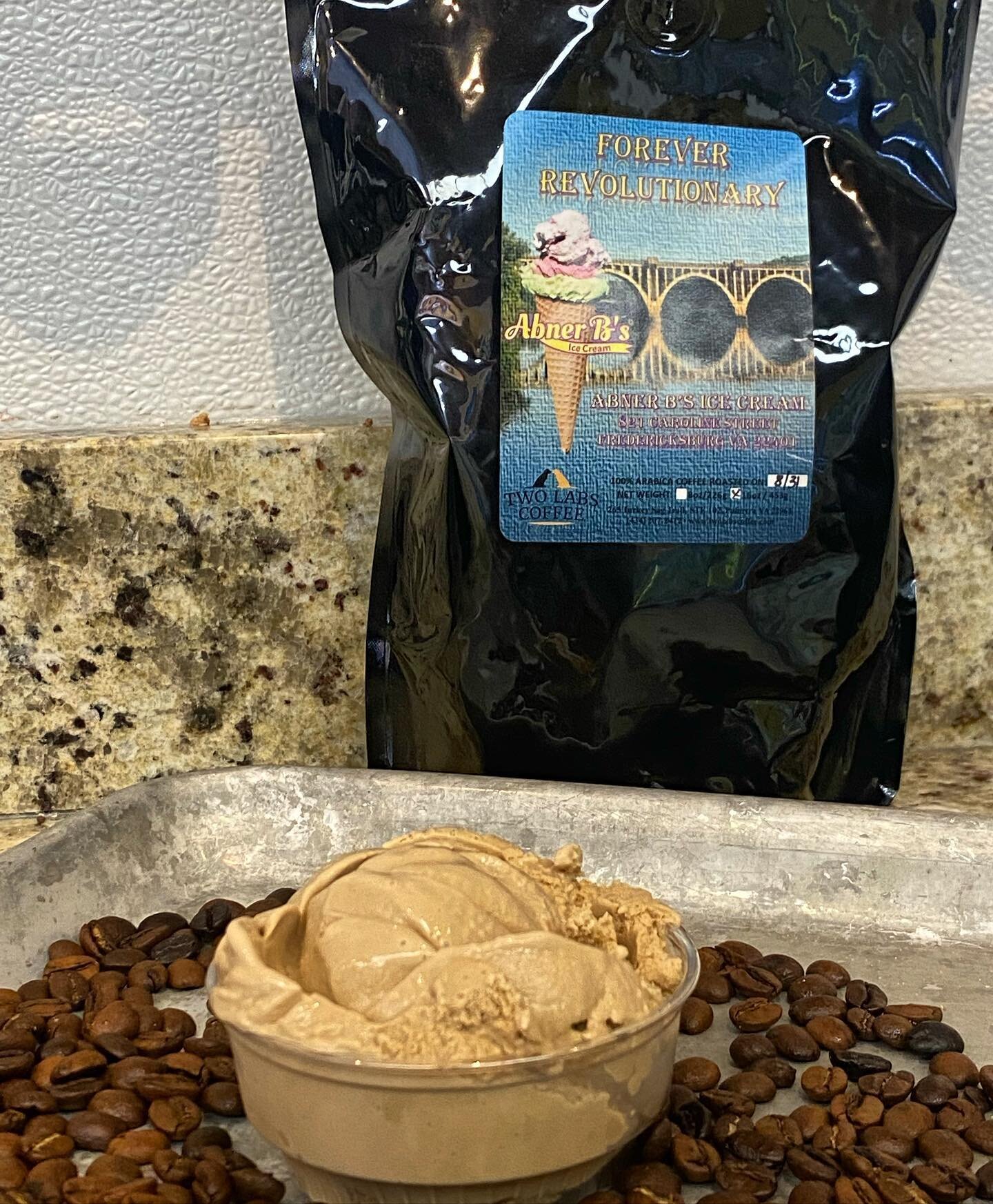 This dark roast flavor is every coffee lovers dream! Ice cream made with real coffee from our partners at Two Labs Coffee. 

#fredericksburg #goodeats #icecream #abnerb #hotcoca #fxbg #coffee #carolinestreet #staffordeats #staffordcounty #shopsmall #