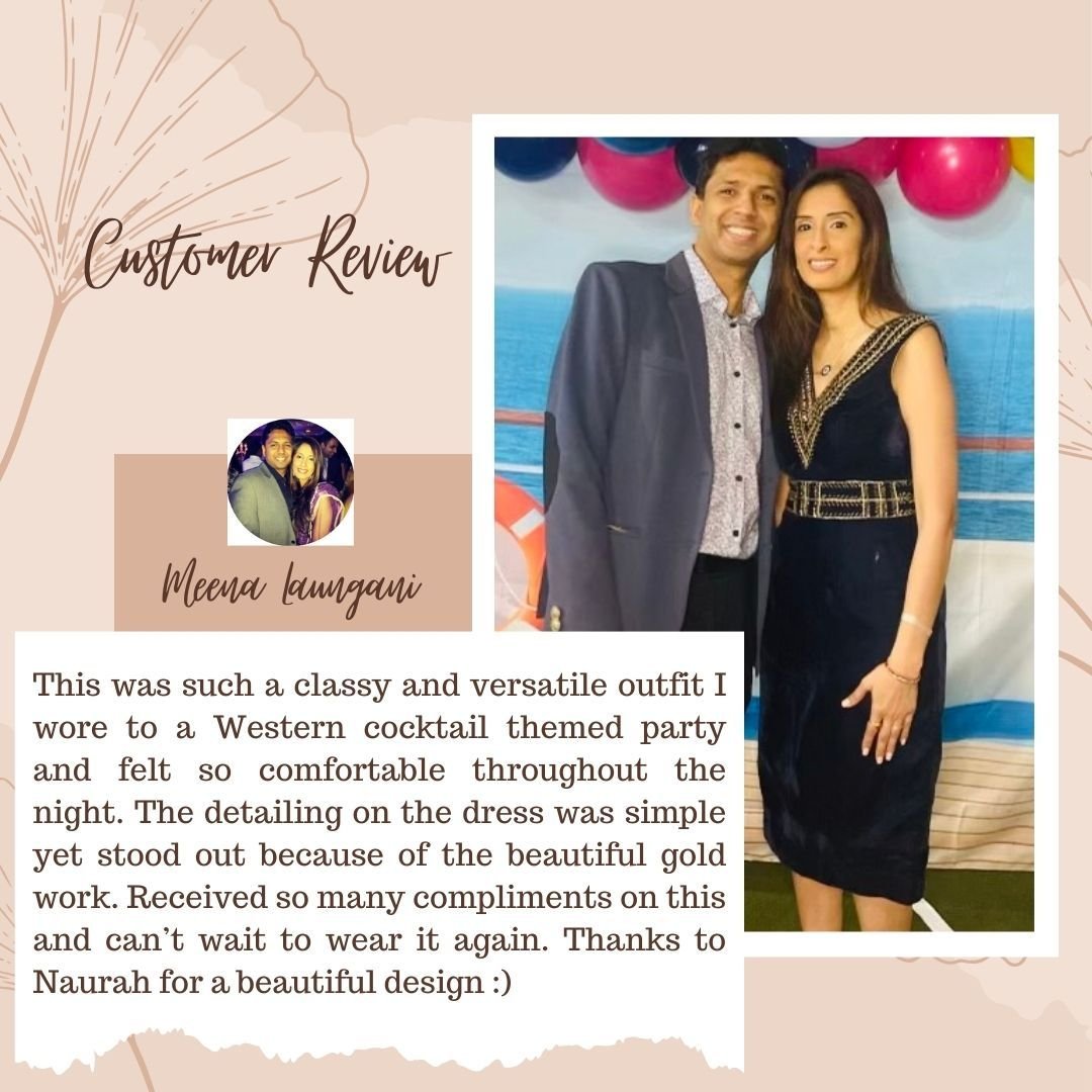 Kind words from our gorgeous customer @meensie about our Estelle Dress! We love seeing all our customers slaying in our clothes.#naurahtribe