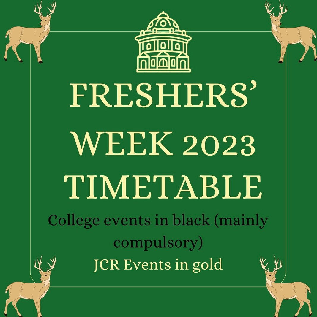 Only one week to go!!!! Here is the freshers&rsquo; week timetable! Make sure to check the one on the intranet as it may still change. We will also be sending updates and details on the WhatsApp and by email during the week.
