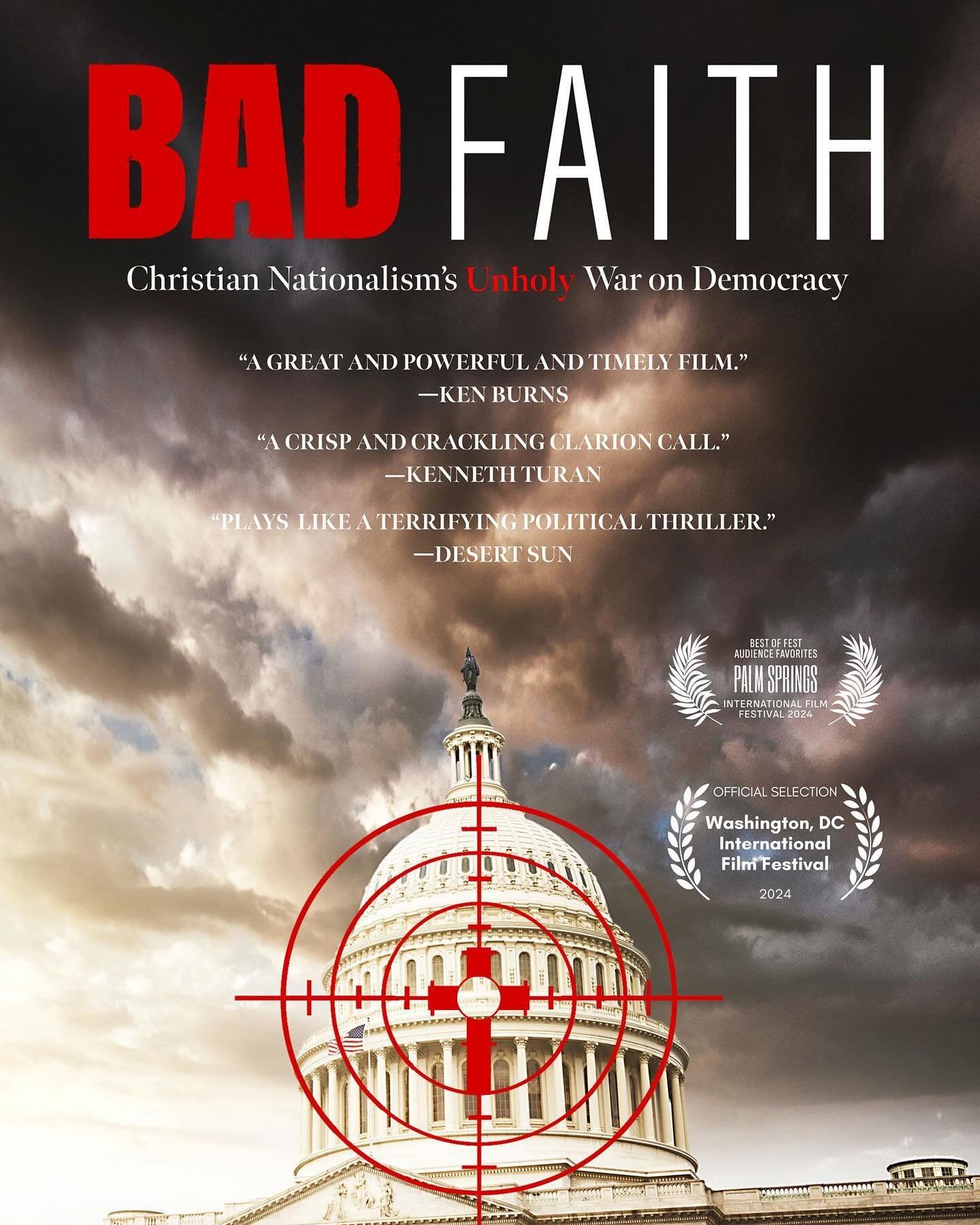 BAD FAITH TICKETS AVAILABLE NOW!!

We recommend you get your tickets early, as the last two films were sold out quickly, and people were clamoring for tickets after they had sold out. Tickets sliding scale $10-$25 to support the use of Sebastiani The