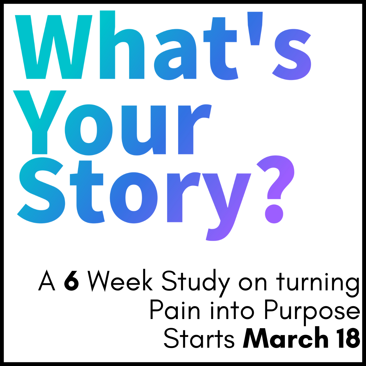 What's Your story class