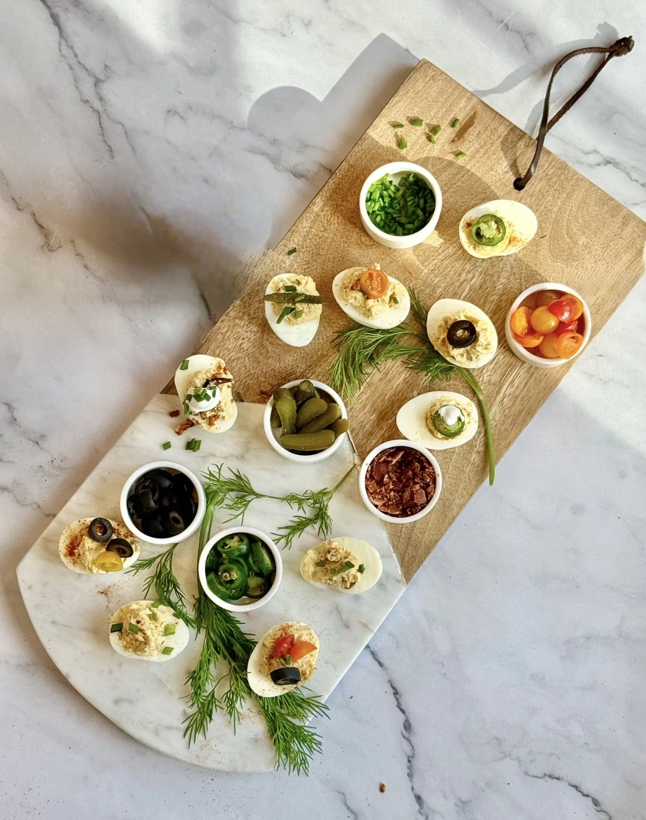 Deviled Egg Tasting Board