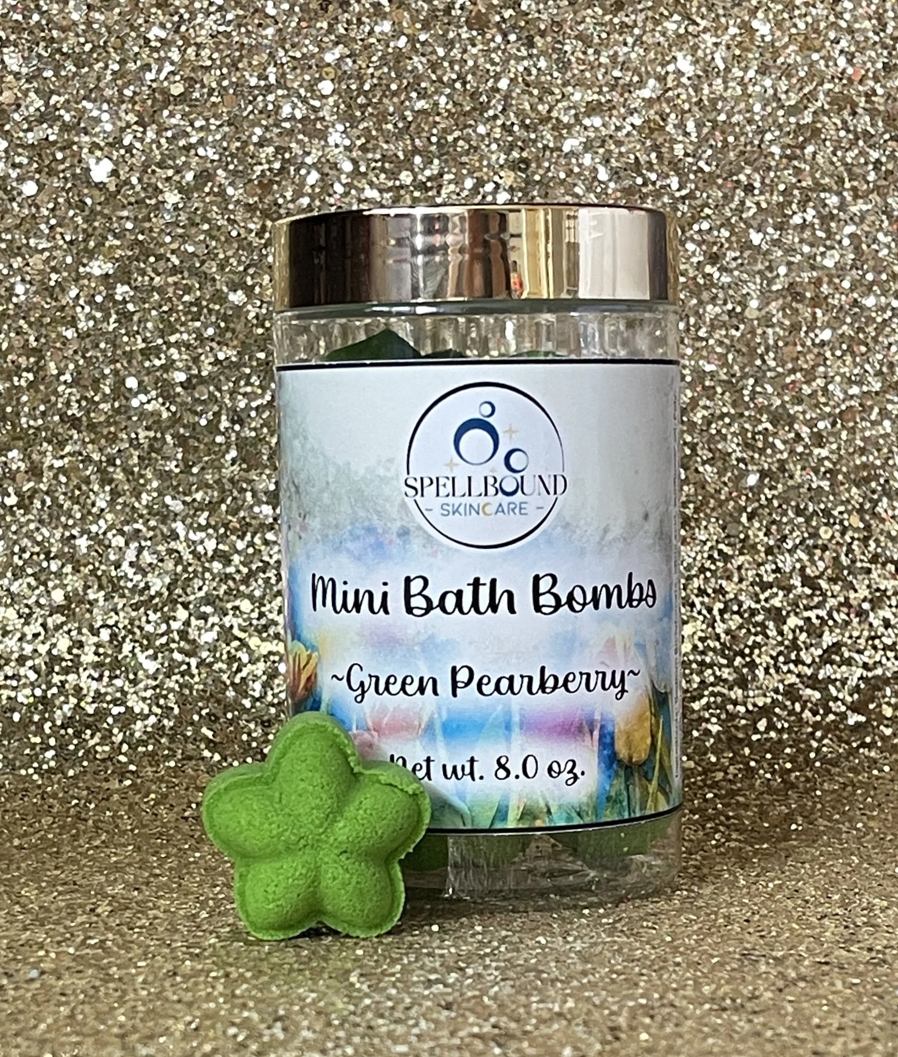 Green Pearberry Mini Bath Bombs