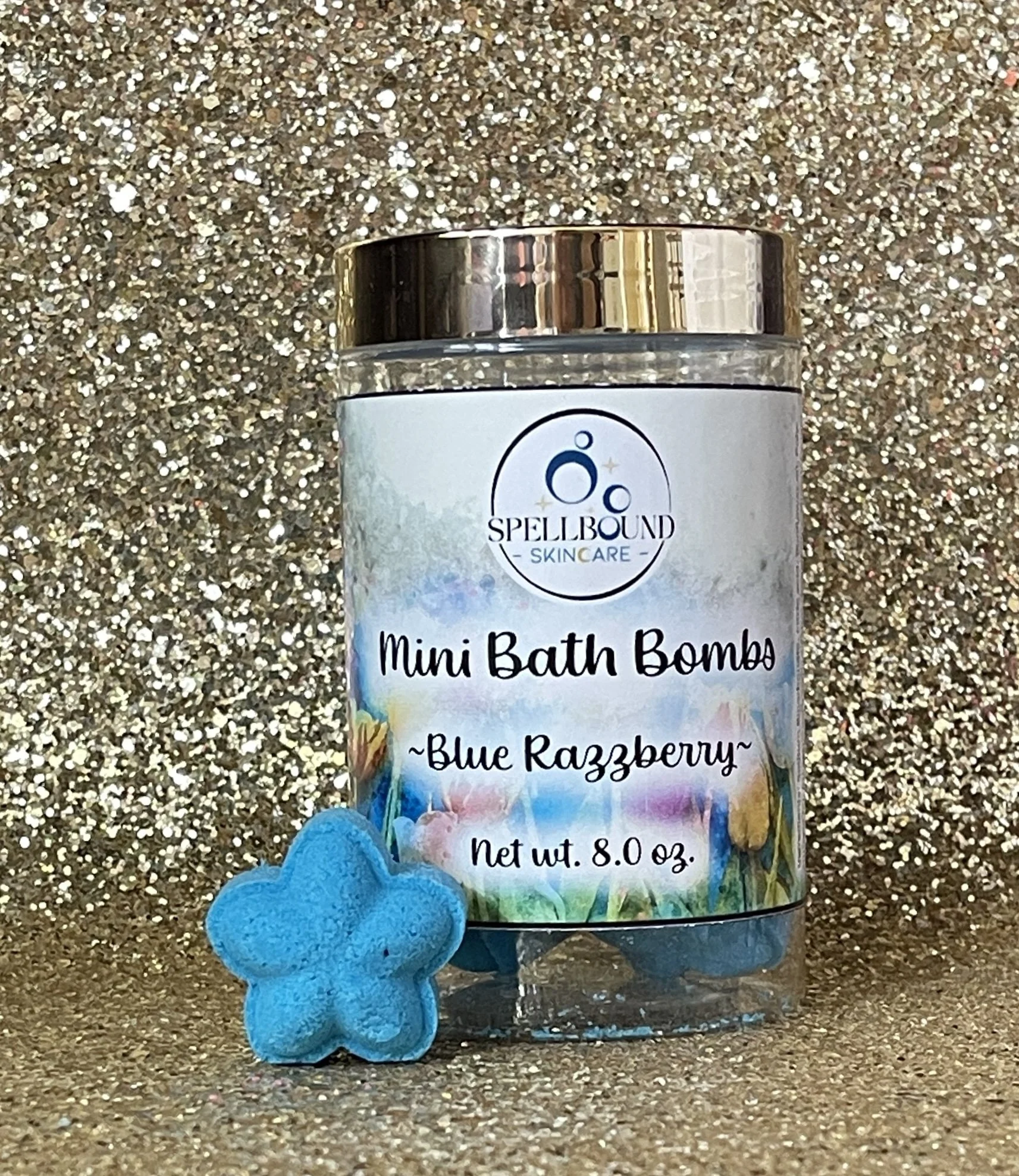 Blue Razzberry Mini Bath Bombs