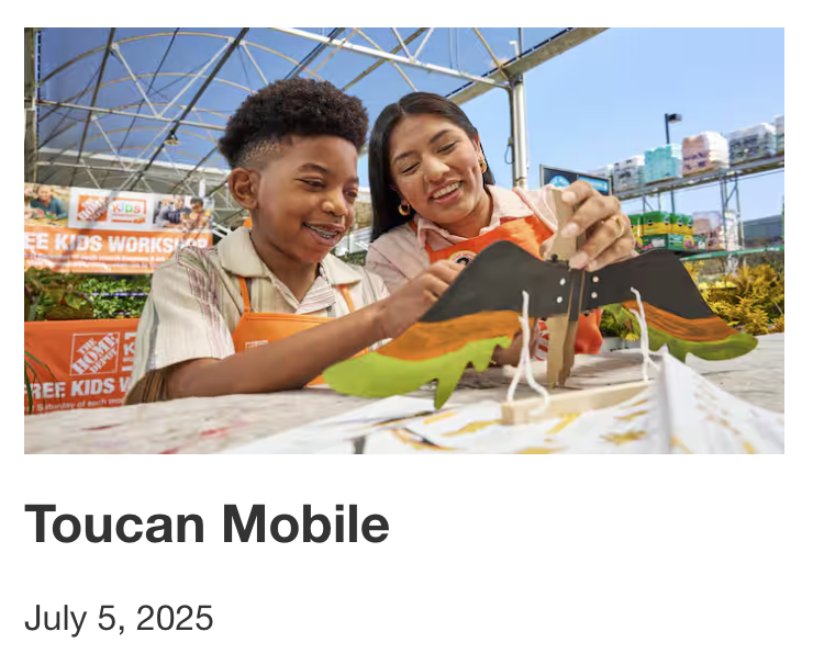 Home Depot Kids Workshop (FREE)