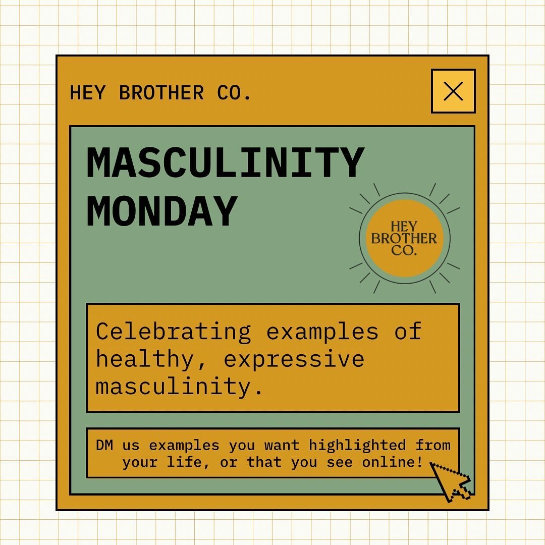 Happy #MasculinityMonday! Another week highlighting some of the many diverse ways to #beaman and express #masculinity.

As always, some great organizations / individuals tagged across the slides in addition to the video sources. 

In our last slide, 