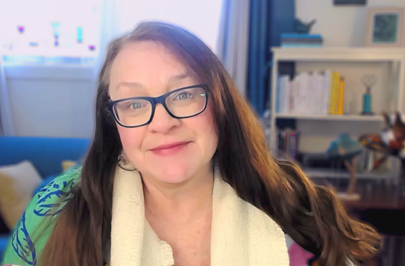 Victoria Maxwell-Davis looks at camera in her office