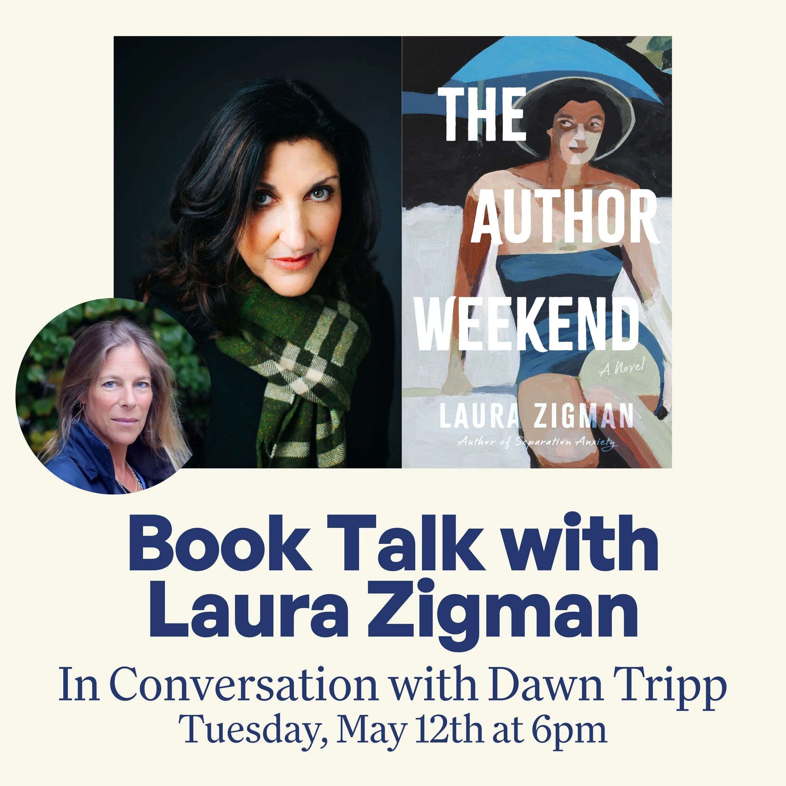 Book Talk with Laura Zigman in Conversation with Dawn Tripp