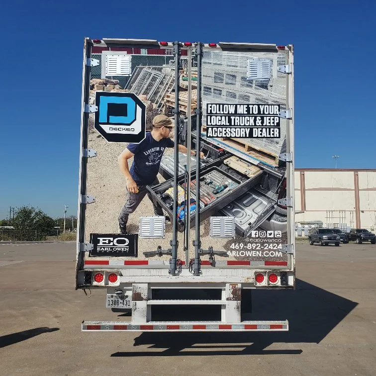DECKED Semi Truck Vinyl Wrap Doors