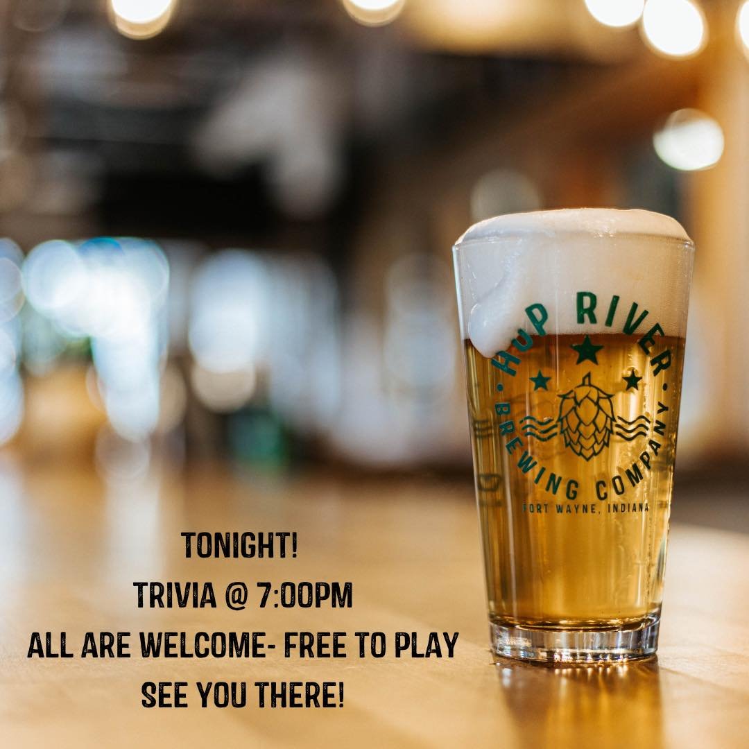 You know what time it is! Trivia Tuesday in the taproom. Bring your friends and your giant brain and come show us what you know. 🍻