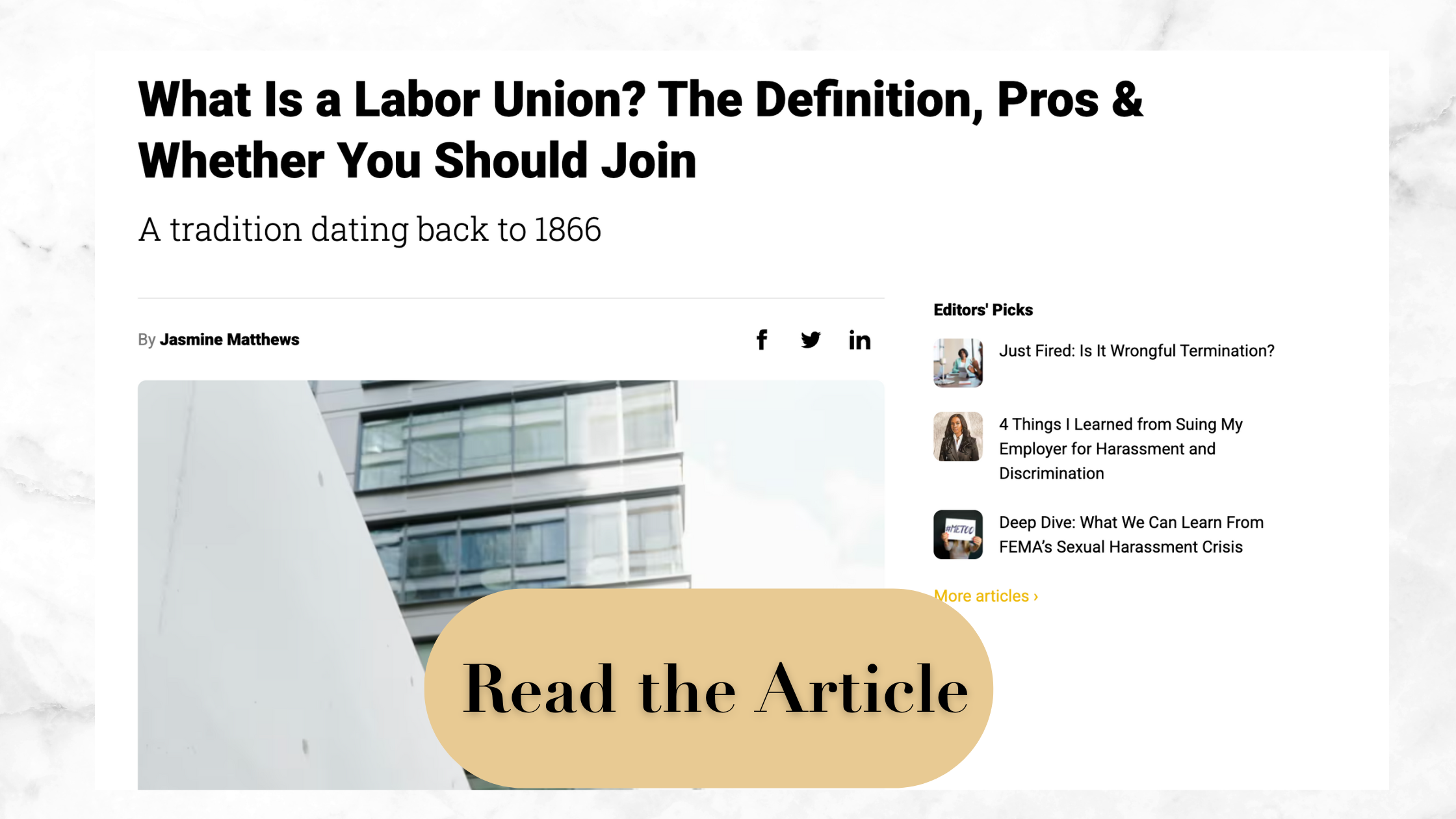 Featured on InHerSight.com