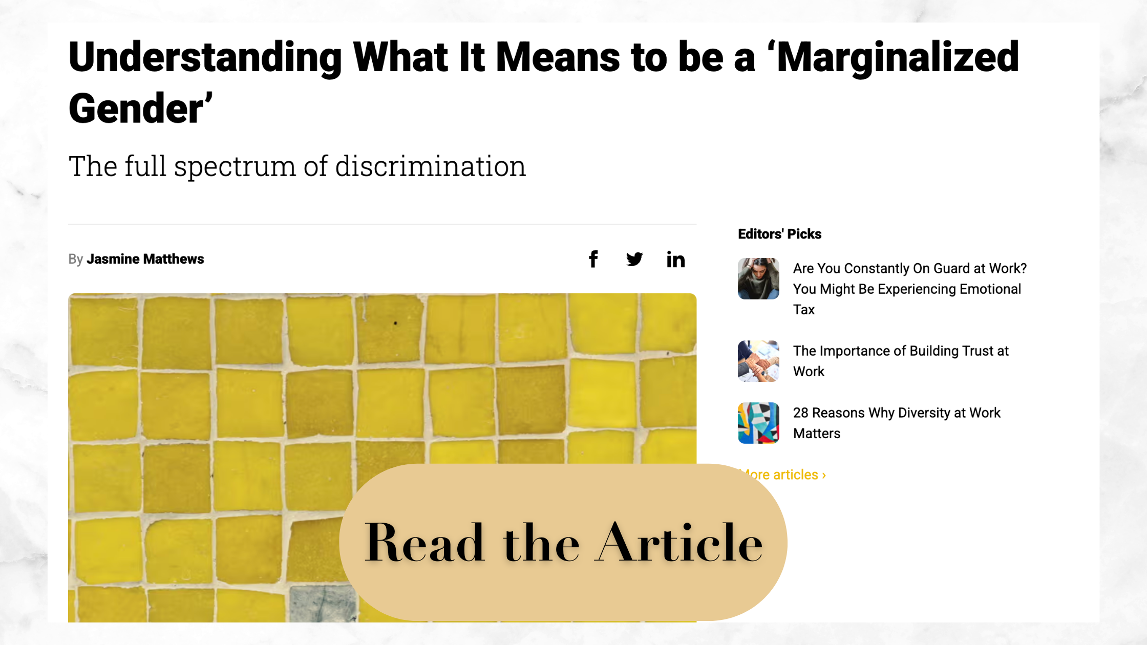 Featured on InHerSight.com