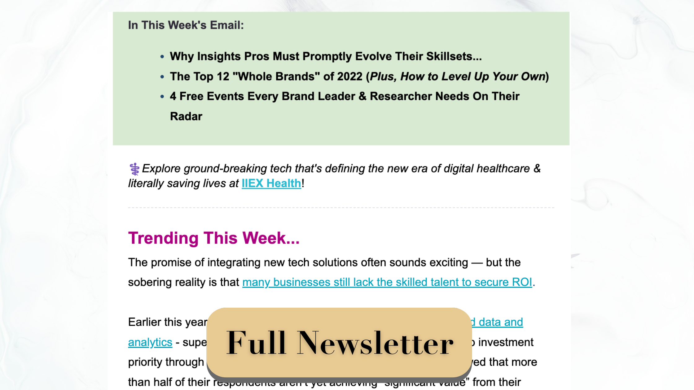 GreenBook.org Weekly Newsletter