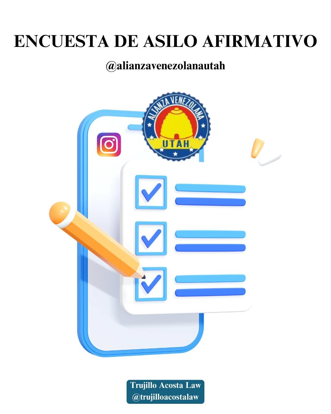 &iexcl;Feliz viernes a todos! 
Aqu&iacute; compartimos una informaci&oacute;n y los pasos a seguir que @alianzavenezolanautah esta queriendo juntar para presentar a USCIS. Esto es un intento de ellos para informarle al departamento ya mencionado que 