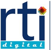 RTI digital logo with colorful squares
