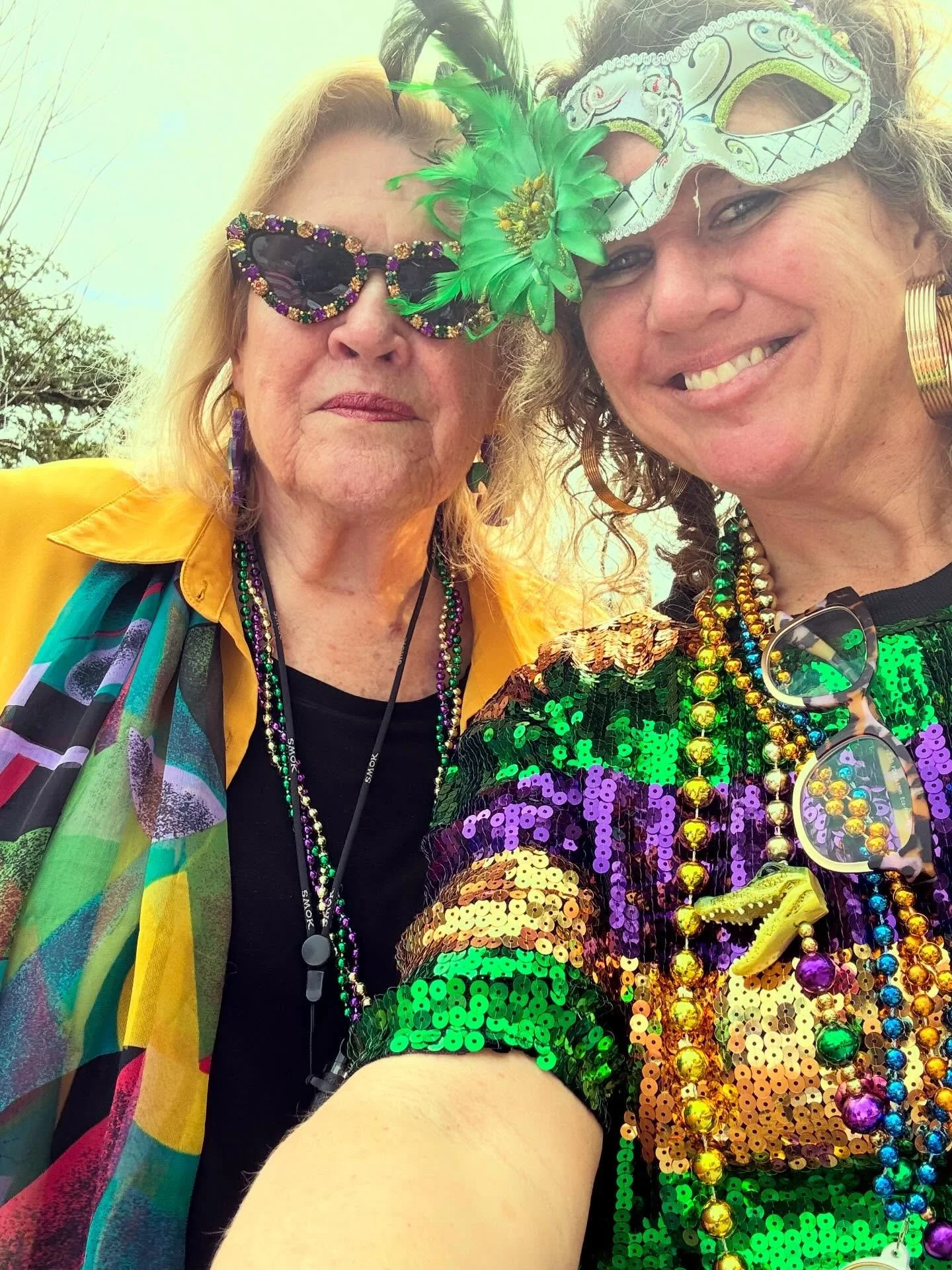 Took mom BACK to Mardi Gras for the first time in 46 years. She&rsquo;s 77.