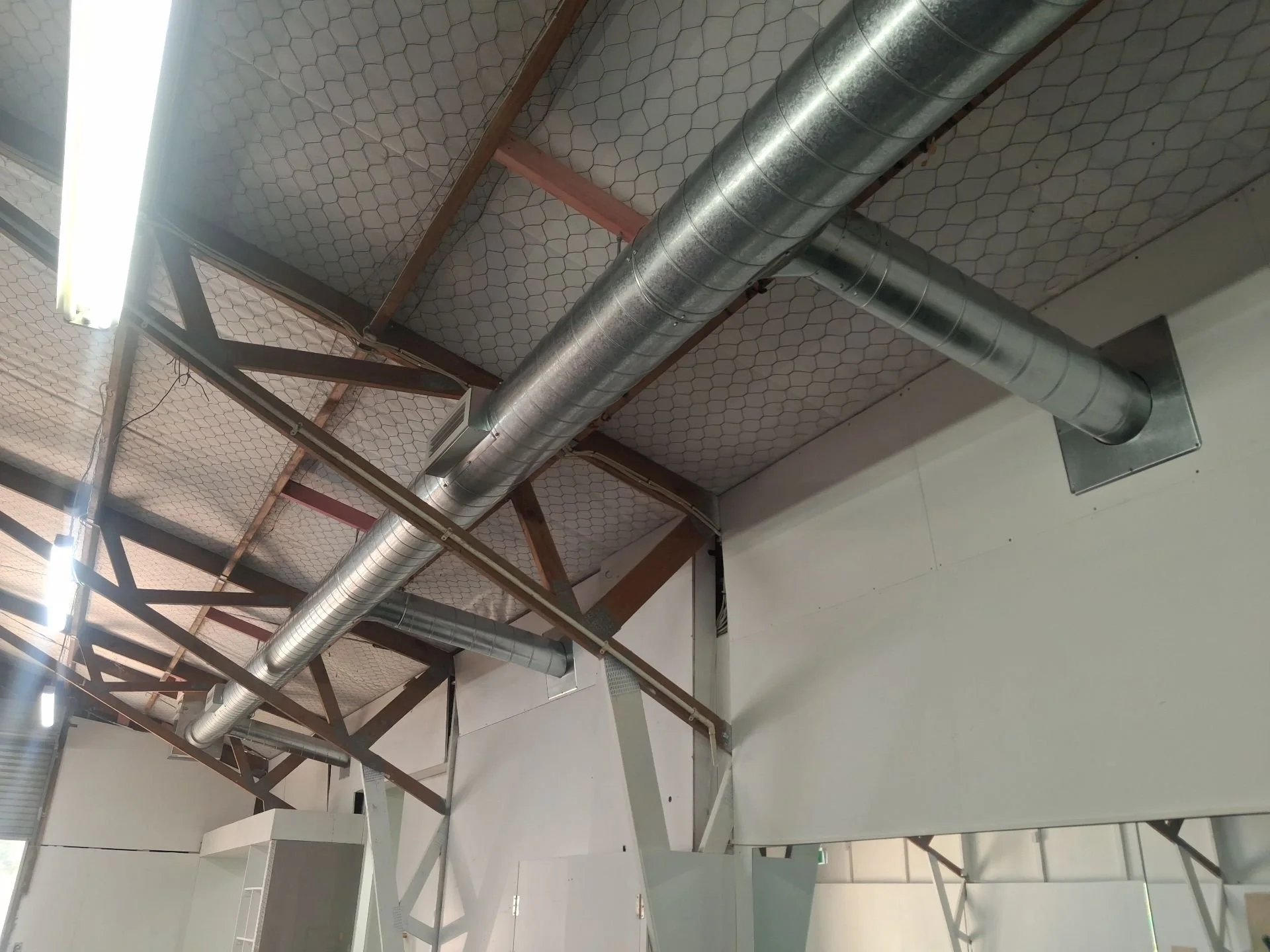 Commercial mechanical ventilation ductwork installed by Breeze Northland
