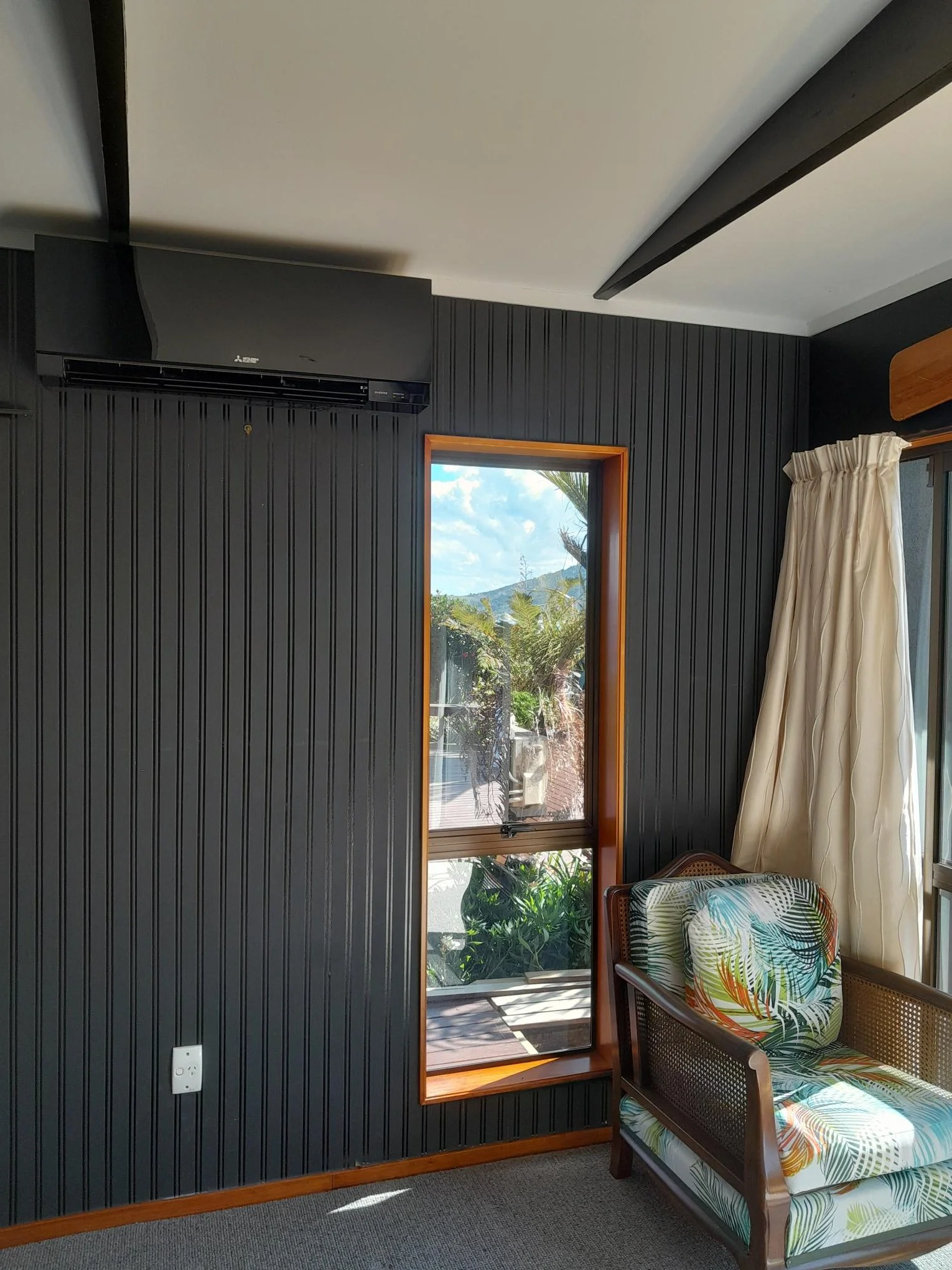 Mitsubishi Electric high wall heat pump installed in a Northland home by Breeze Northland