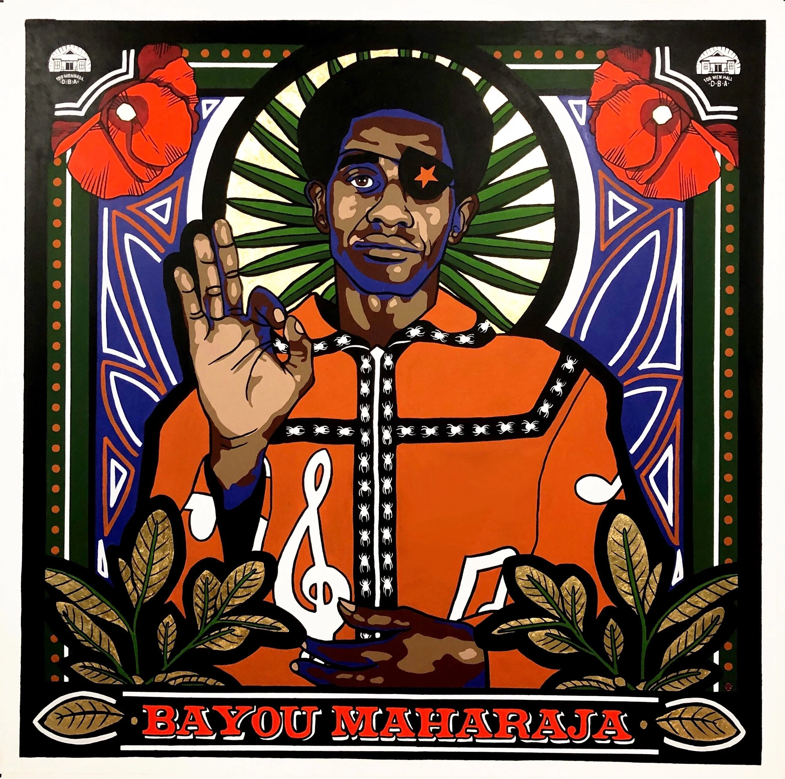 James Booker mural for the James Booker Festival in Bay St. Louis, Mississippi, 2021
8’x8’