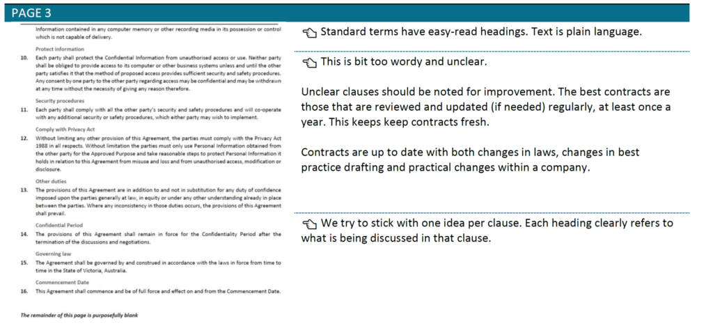 Example of Mutual Confidentiality Agreement Page 3