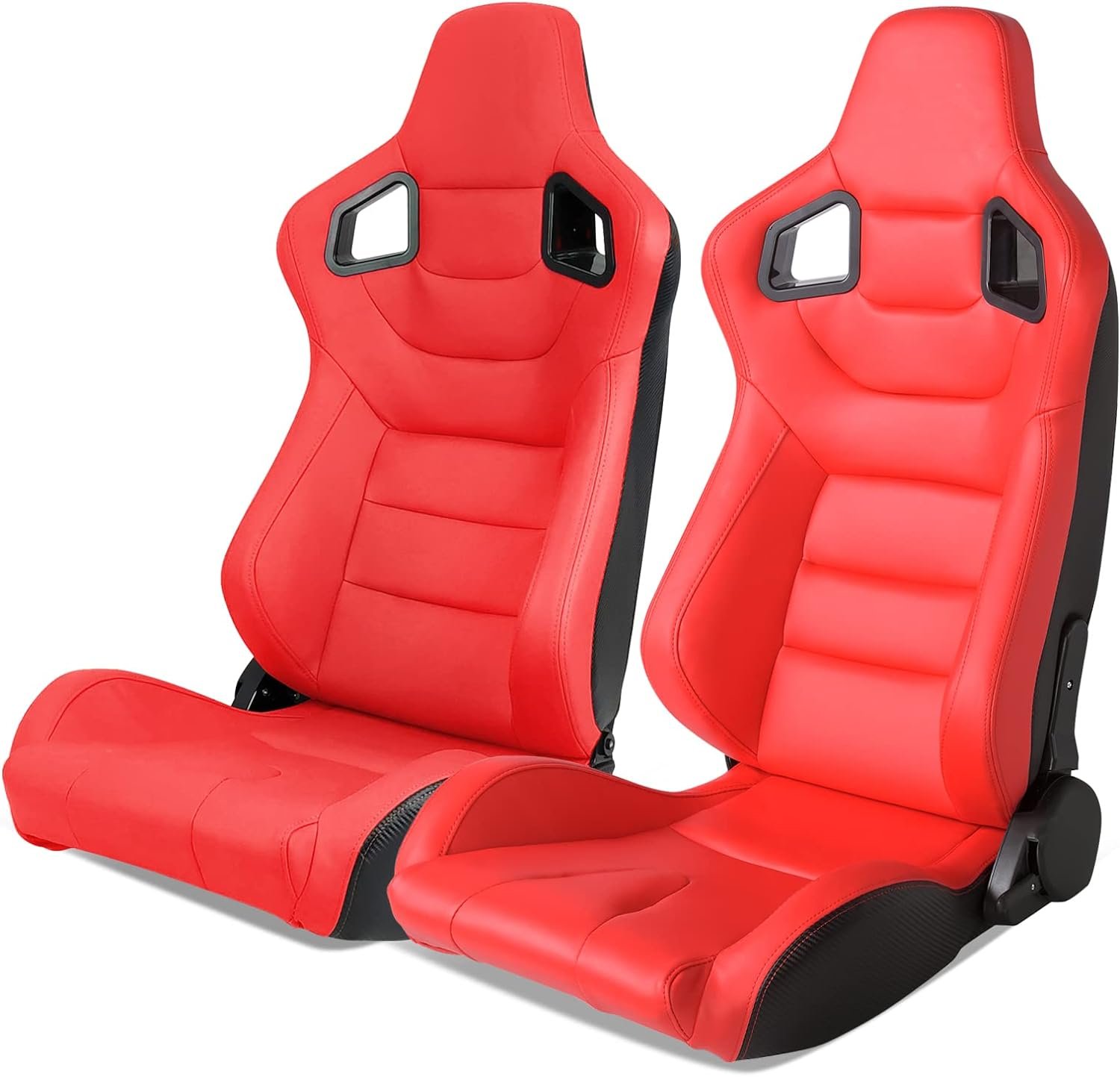 IKON MOTORSPORTS - Red Racing Seat Pair