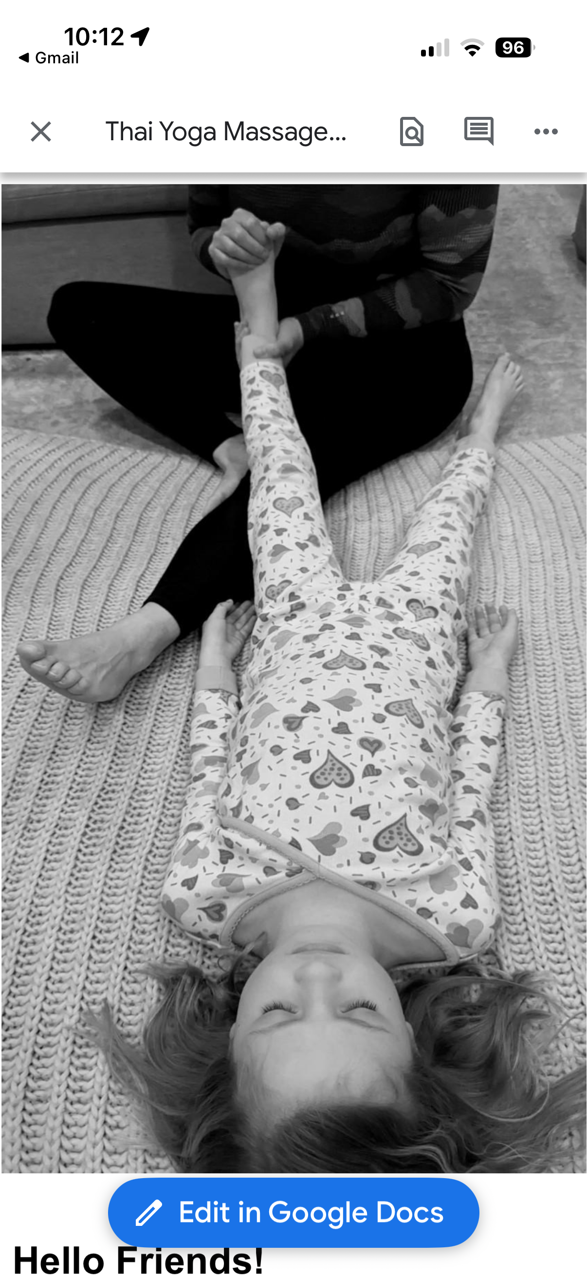 The Art of Thai Yoga Massage, An Introductory Workshop