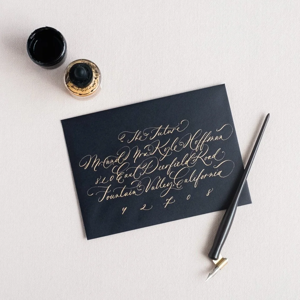 envelope calligraphy