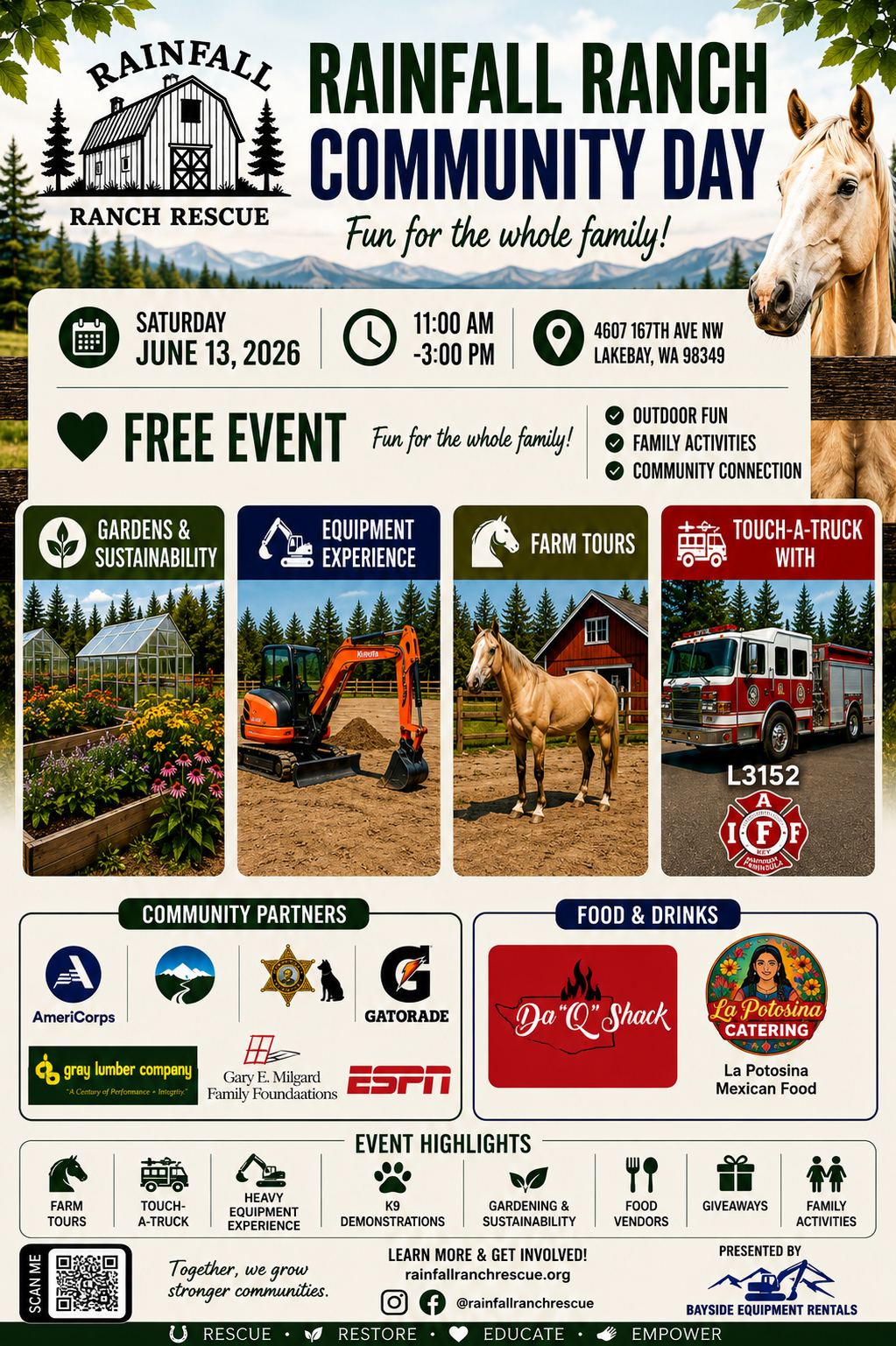 rainfall ranch community day free event
