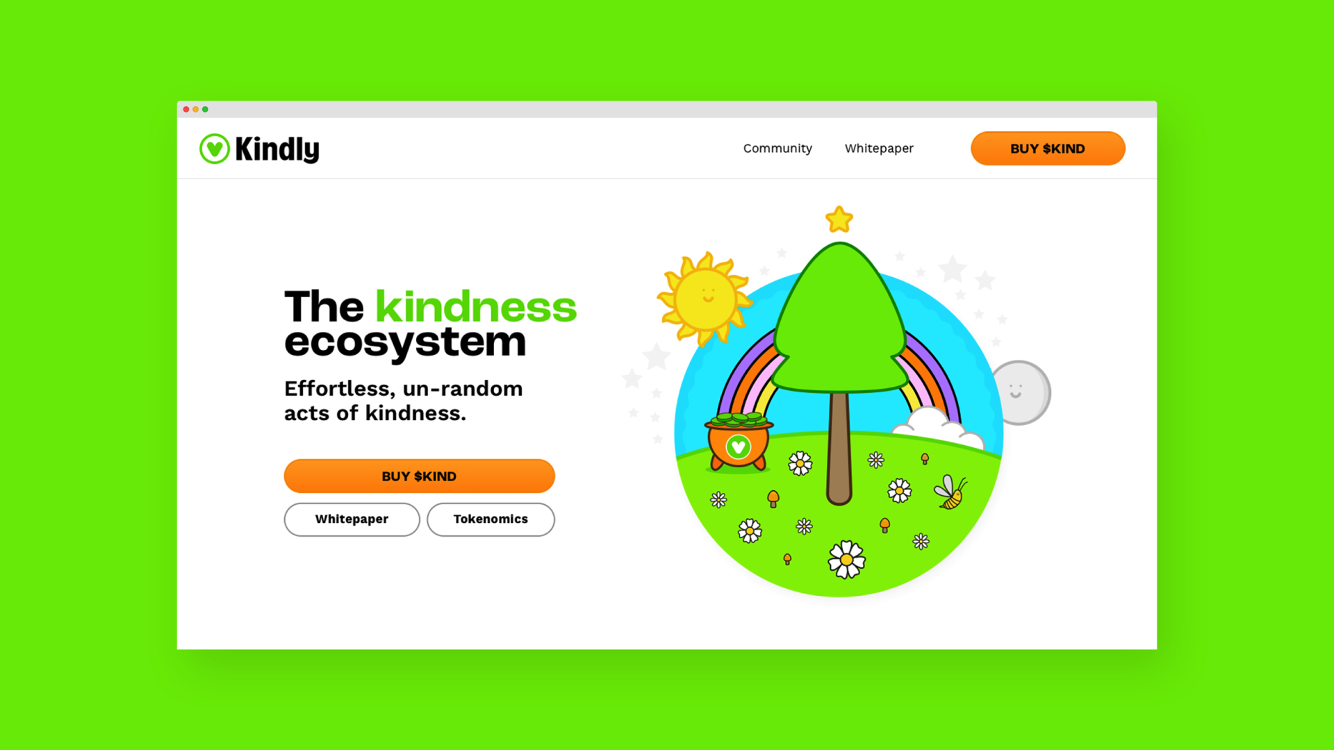 Kindly Coin, Website