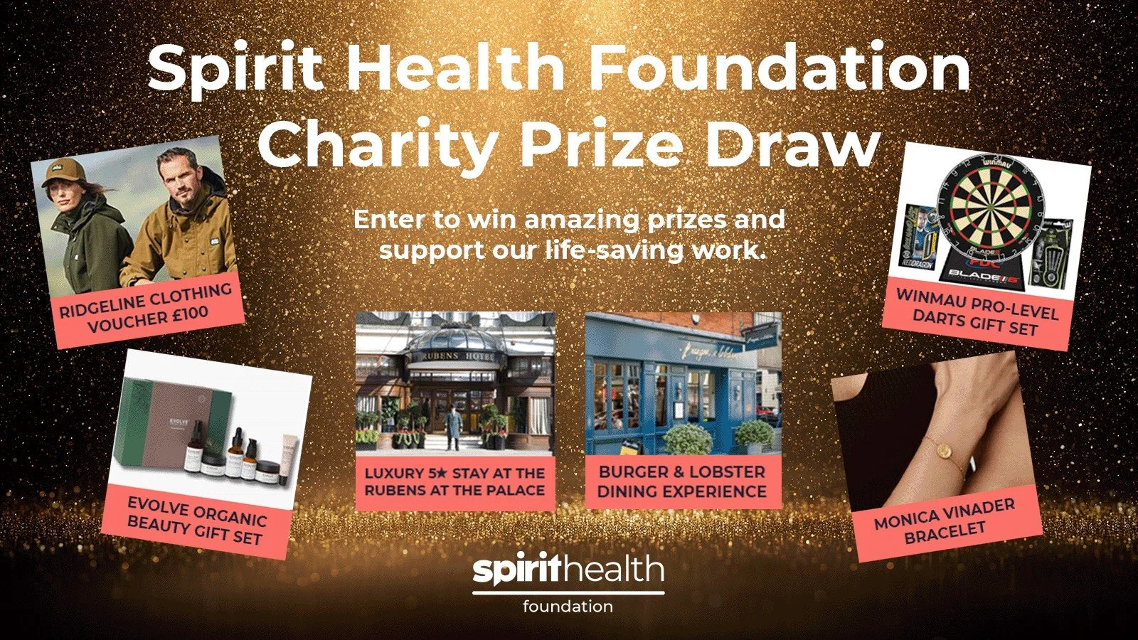 Win luxury prizes and help save lives