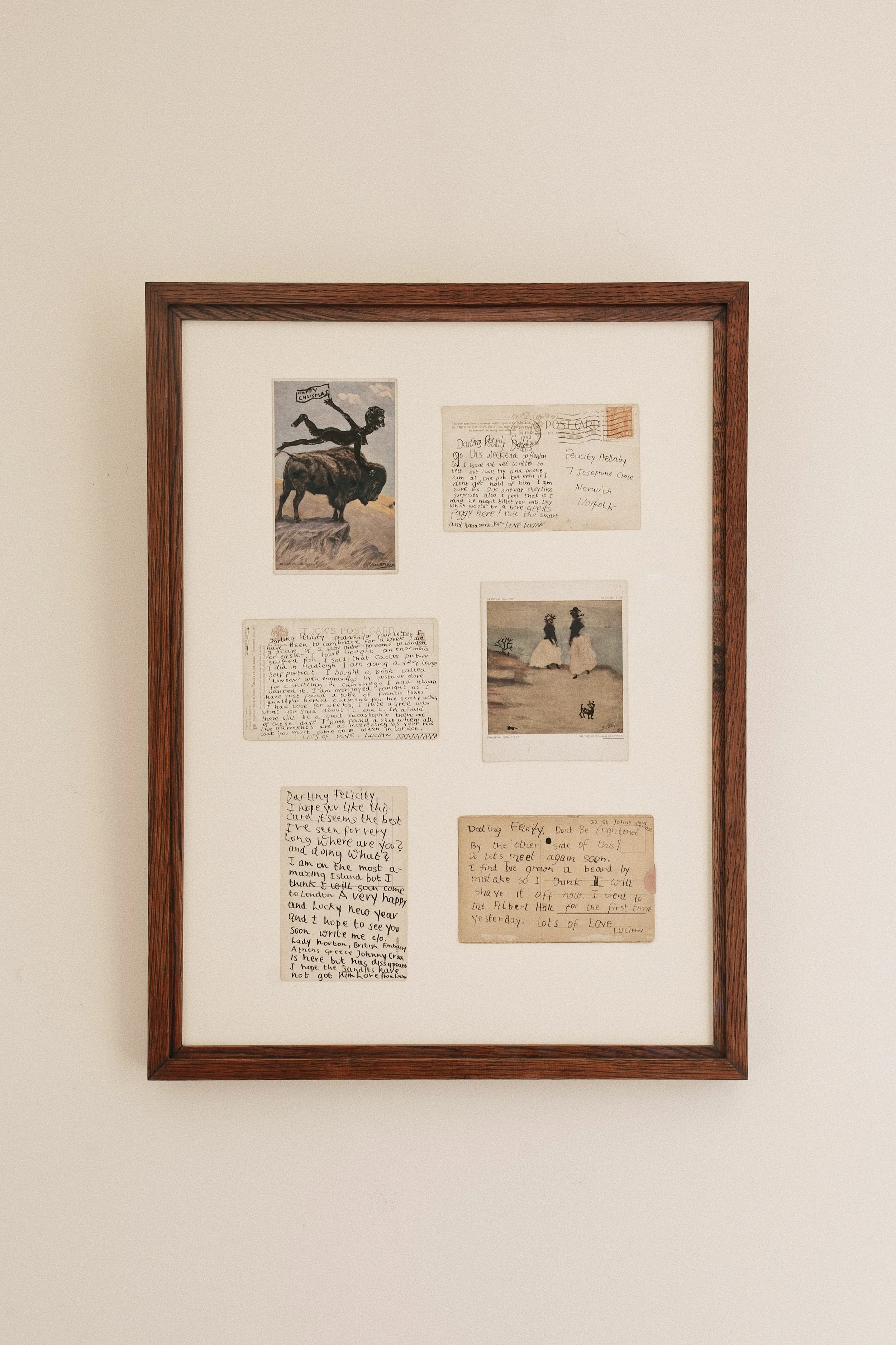 Lucien Freud (1922 - 2011) - Postcards to Felicity Hellaby