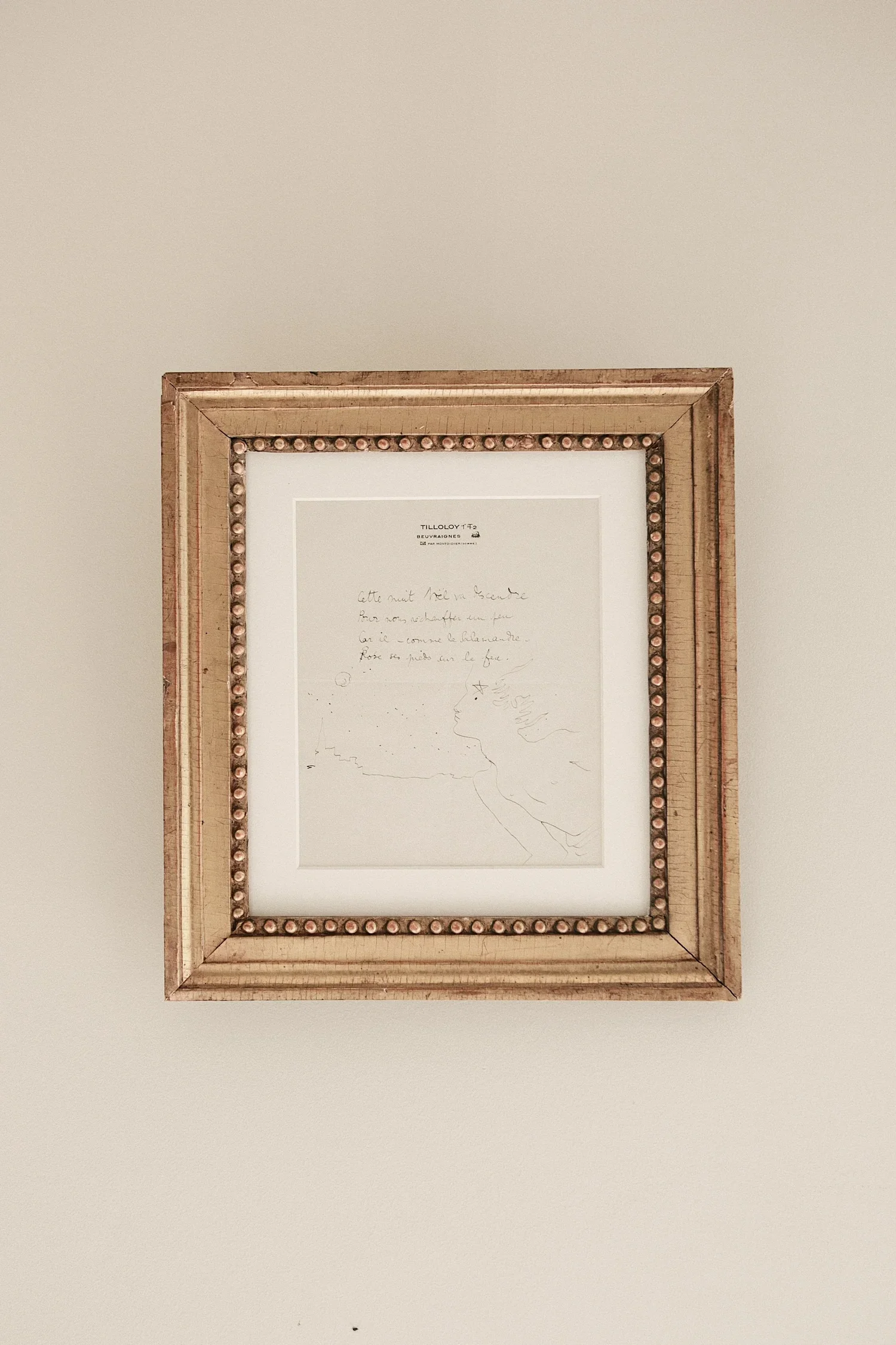 Jean Cocteau (1877–1953) Letter