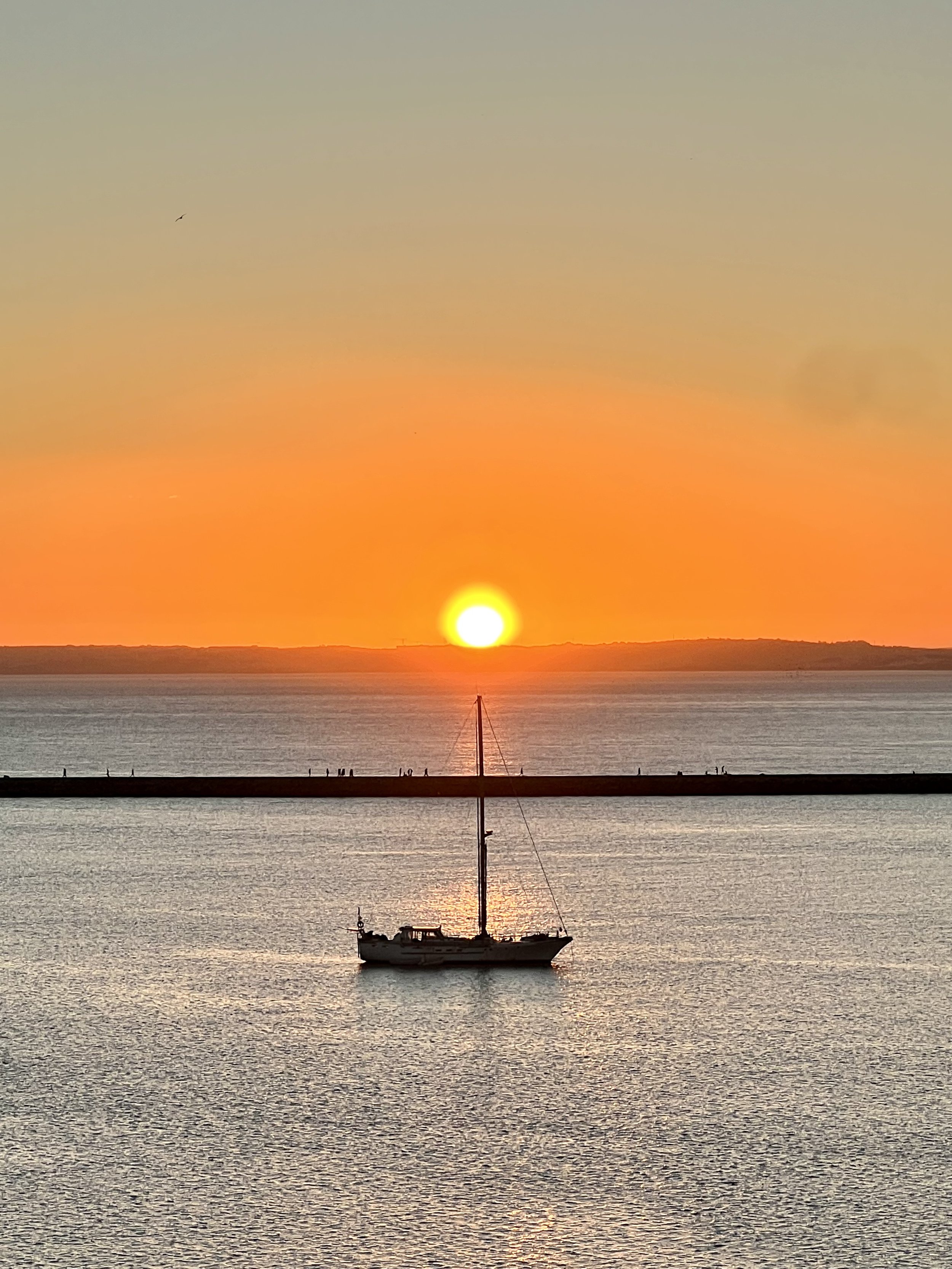 Sunset over Arade River, Algarve, Portugal