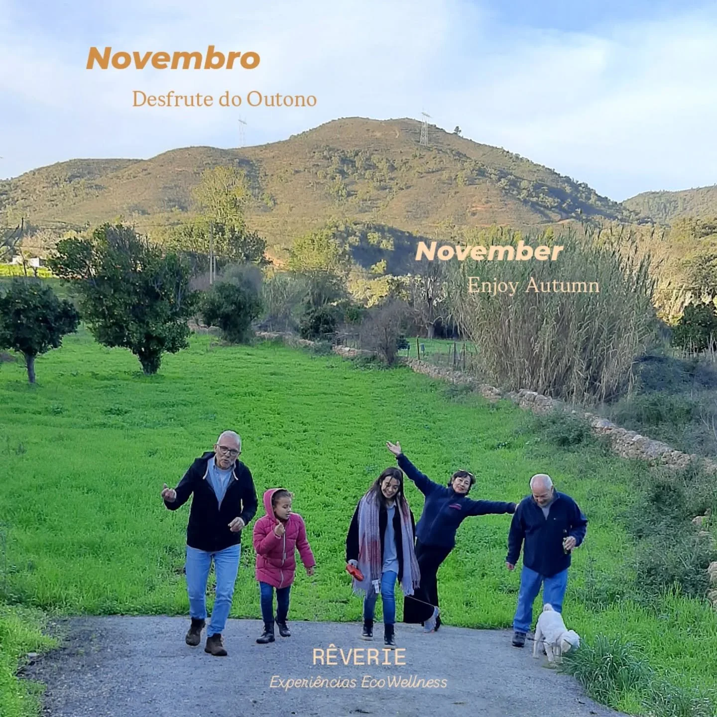 Em Novembro crie mem&oacute;rias positivas 🌿👨&zwj;👩&zwj;👦&zwj;👦💚

R&ecirc;verie for us ~ Experi&ecirc;ncias de bem-estar na Natureza para fam&iacute;lias e pequenos grupos de amigos. 

🌿 Actividades de conex&atilde;o com a Natureza

🖼 Activid