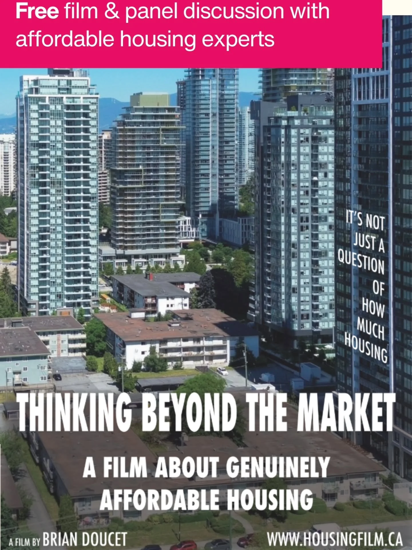 Free! Sponsored by @townofwolfville 

Please join us for a film screening followed by a panel discussion with some of Nova Scotia&rsquo;s leading experts in non-market housing development and research. 

📆 Wed, Feb 4
🕖 7:00PM
📍 Al Whittle Theatre
